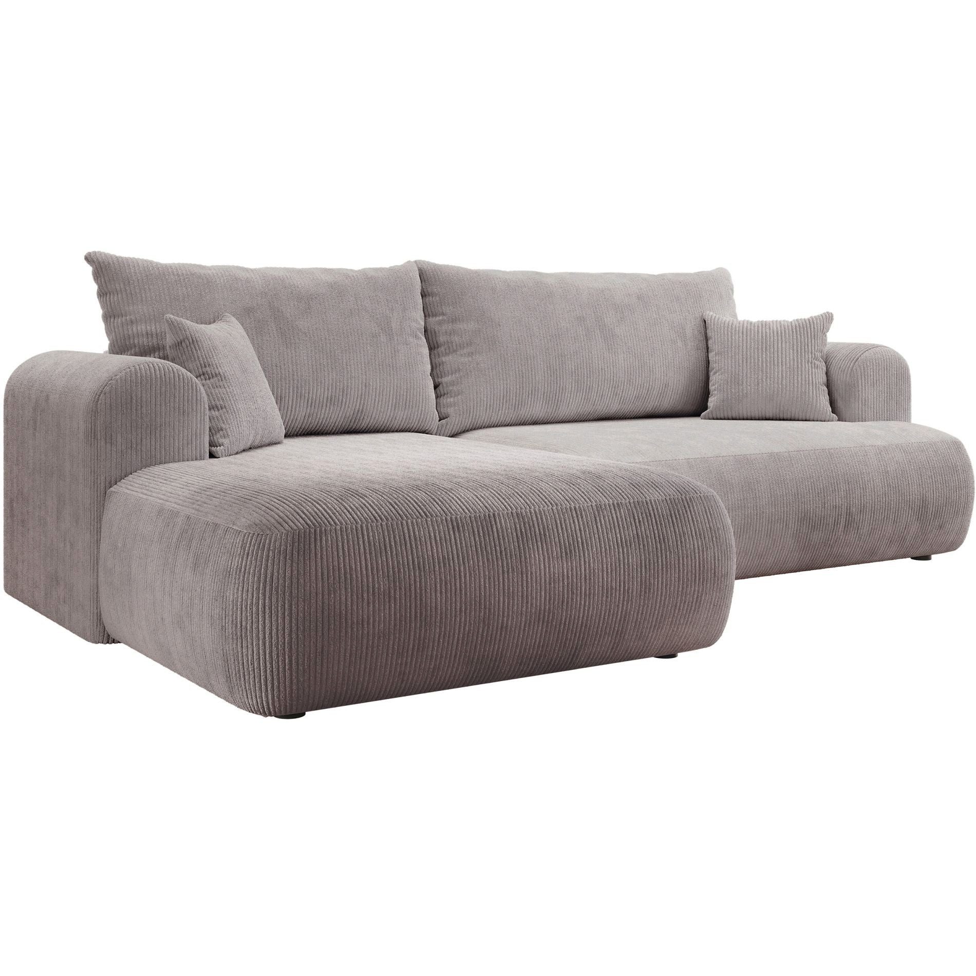Selsey Ecksofa OVO CORD, Ecksofa Schlafsofa 4-Sitzer mit Cordbezug und Bettkasten