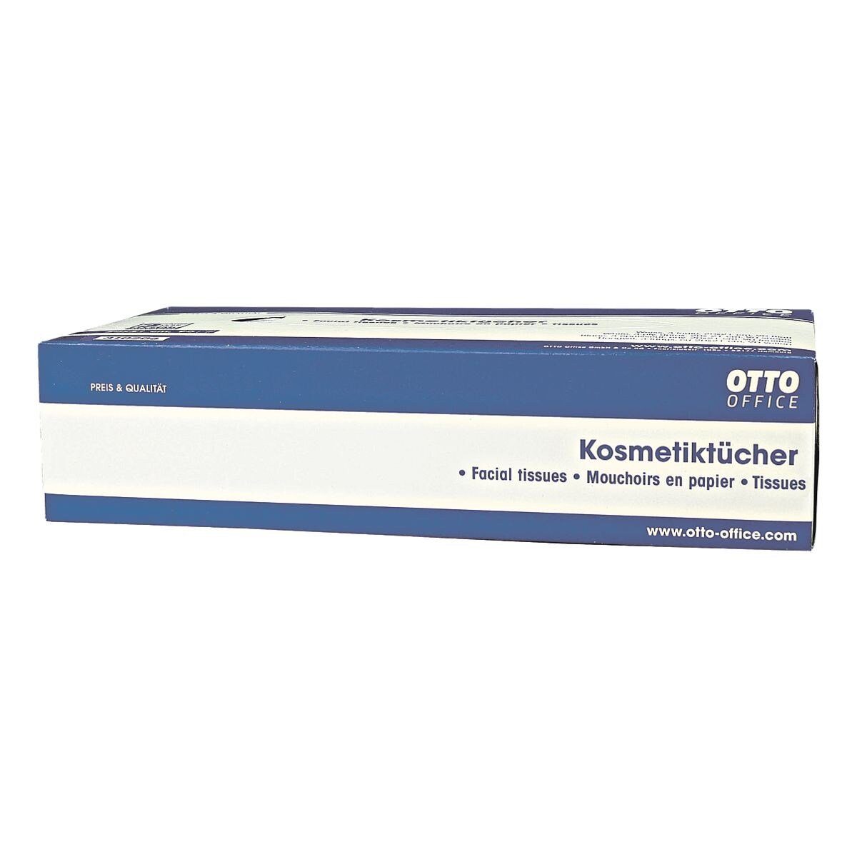 Otto Office Kosmetiktücher, 3-lagig, weiß, 90 Tücher/Box