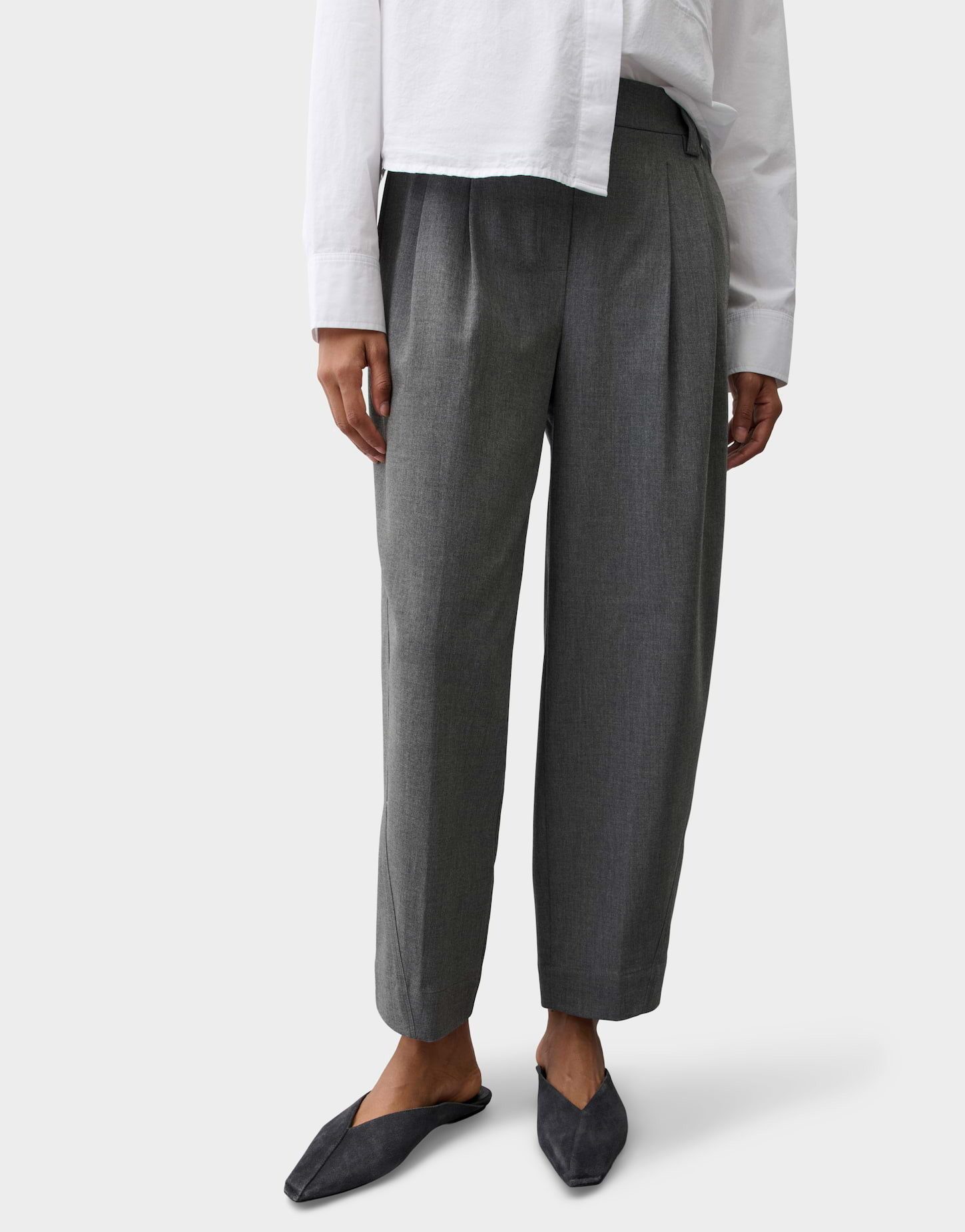 OPUS PANTS Bundfaltenhose METTA Relaxed City Pants mit Komfortbund