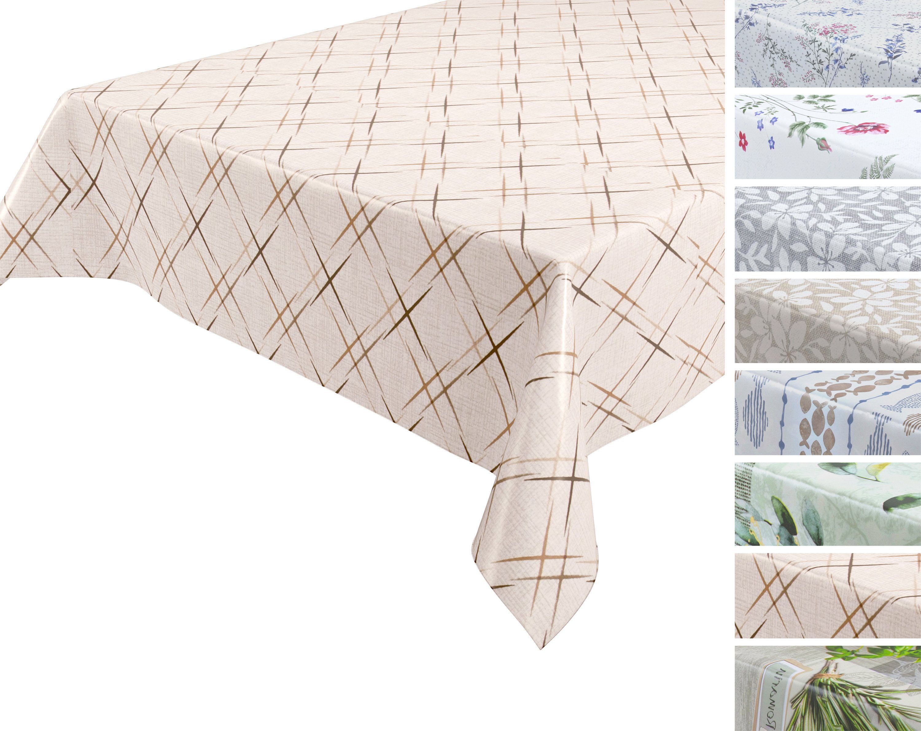 Beautex Tischdecke NATUR Wachstuchtischdecke, abwischbare Tischdecke, günstig online kaufen
