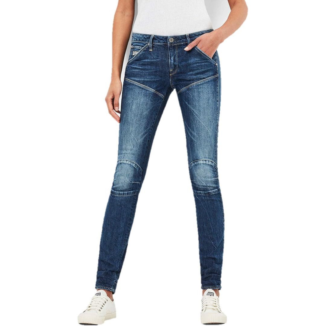 Gerade Jeans Damen Skinny Jeanshose 5620 Mid - nippon superstretch 25W/30L