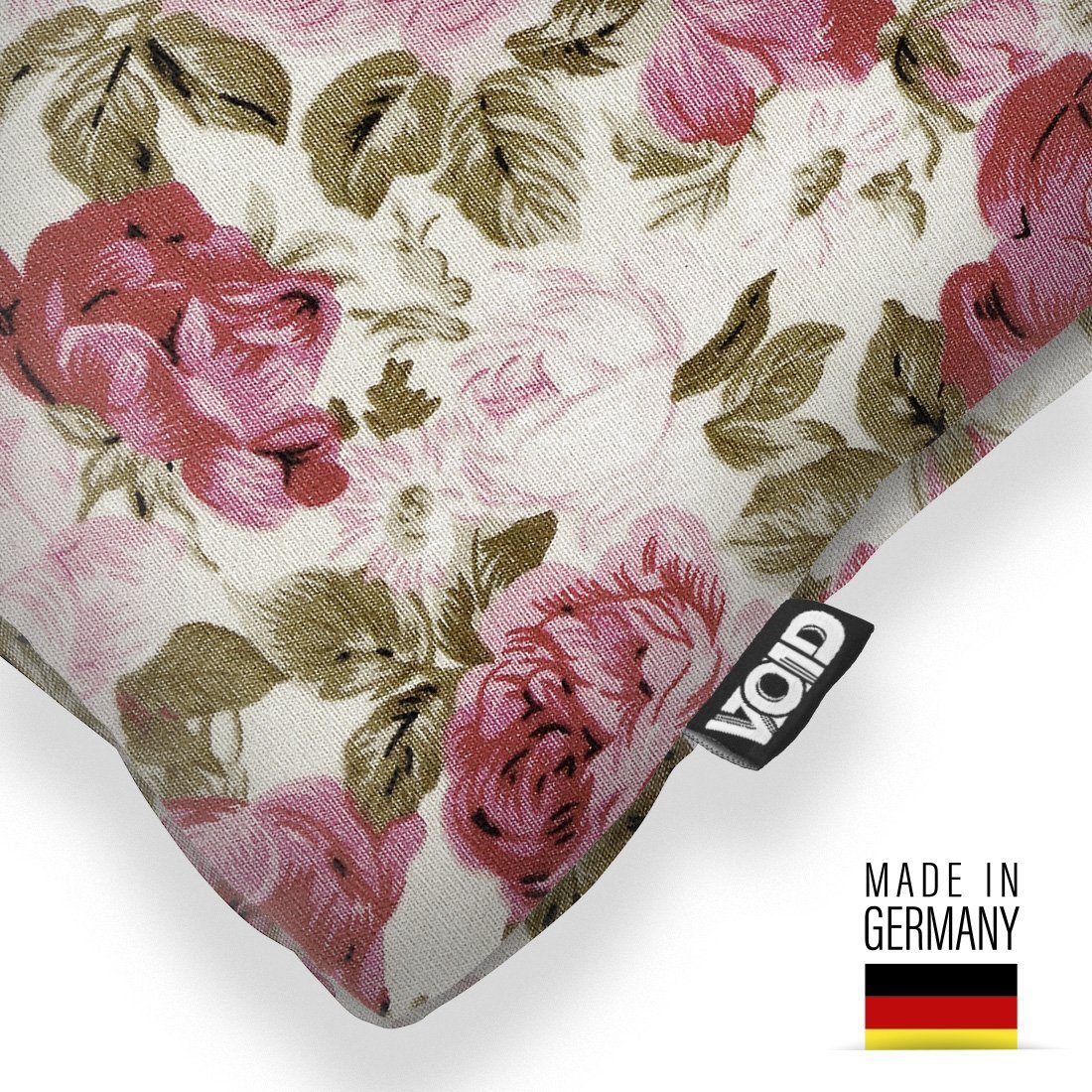VOID Kissenbezug, (1 Stück), Rosen Blumenmuster Ranken Pflanzen Rosen Blume günstig online kaufen