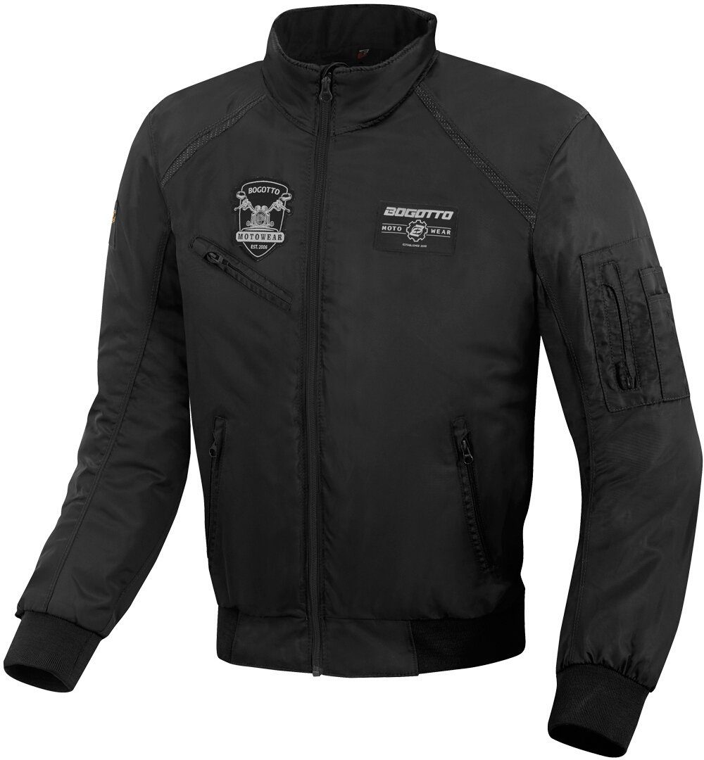 Motorradjacke Bogotto Textiljacke Motorrad Black Boston