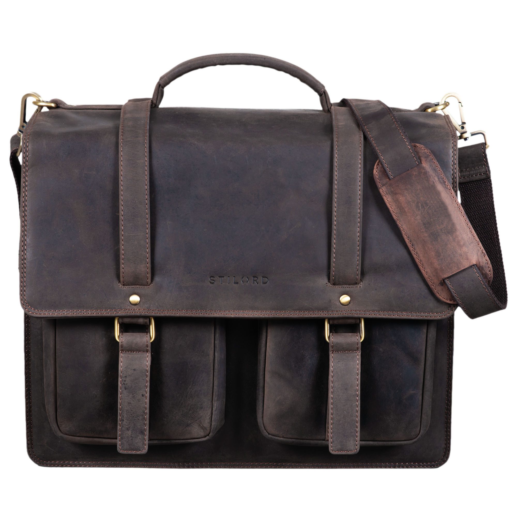 STILORD Aktentasche "Fernando" Ledertasche Aktentasche Vintage