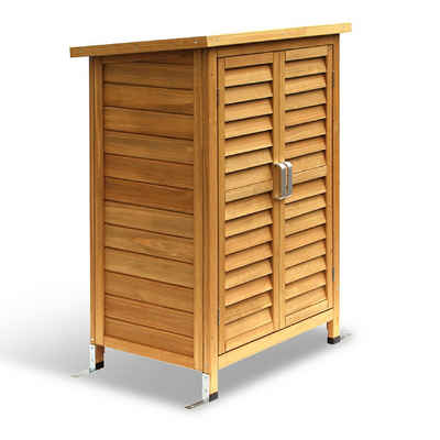 MCombo Gerätehaus MCombo Gartenschrank Geräteschuppen Werkzeugschrank 0690/0870, Outdoor-Schrank Gartenbox, aus Holz