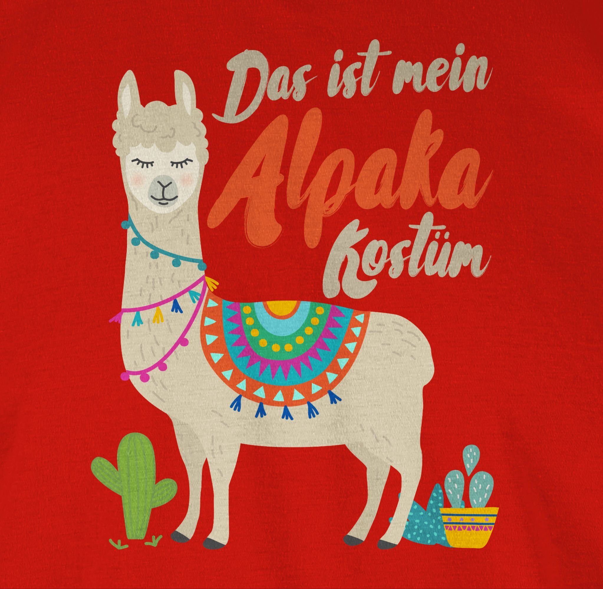 Damen Shirts Shirtracer T-Shirt Das ist mein Alpaka Kostüm - Karneval Outfit - Damen Premium T-Shirt (1-tlg) Faschingskostüm Ers