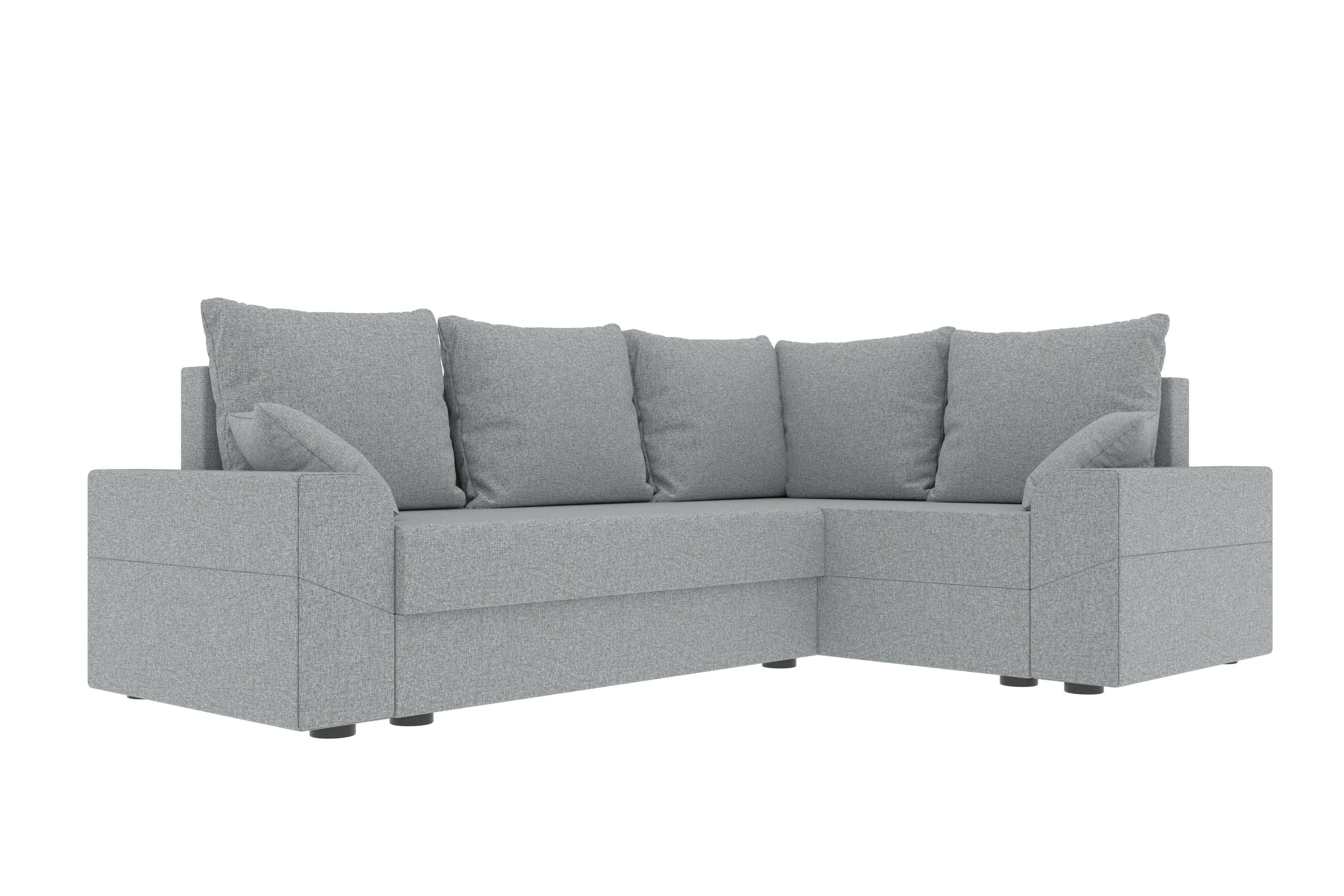 Modern mit Sofa, Stylefy L-Form, Sitzkomfort, Bettfunktion, mit Eckcouch, Ecksofa Montero, Design Bettkasten,