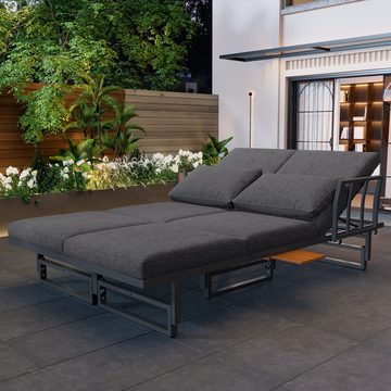 Flieks Gartenlounge-Set, (3-tlg), Multi-kombinierbar Gartenmöbel mit 3-Sitzer Sofas*2 + Tisch*1