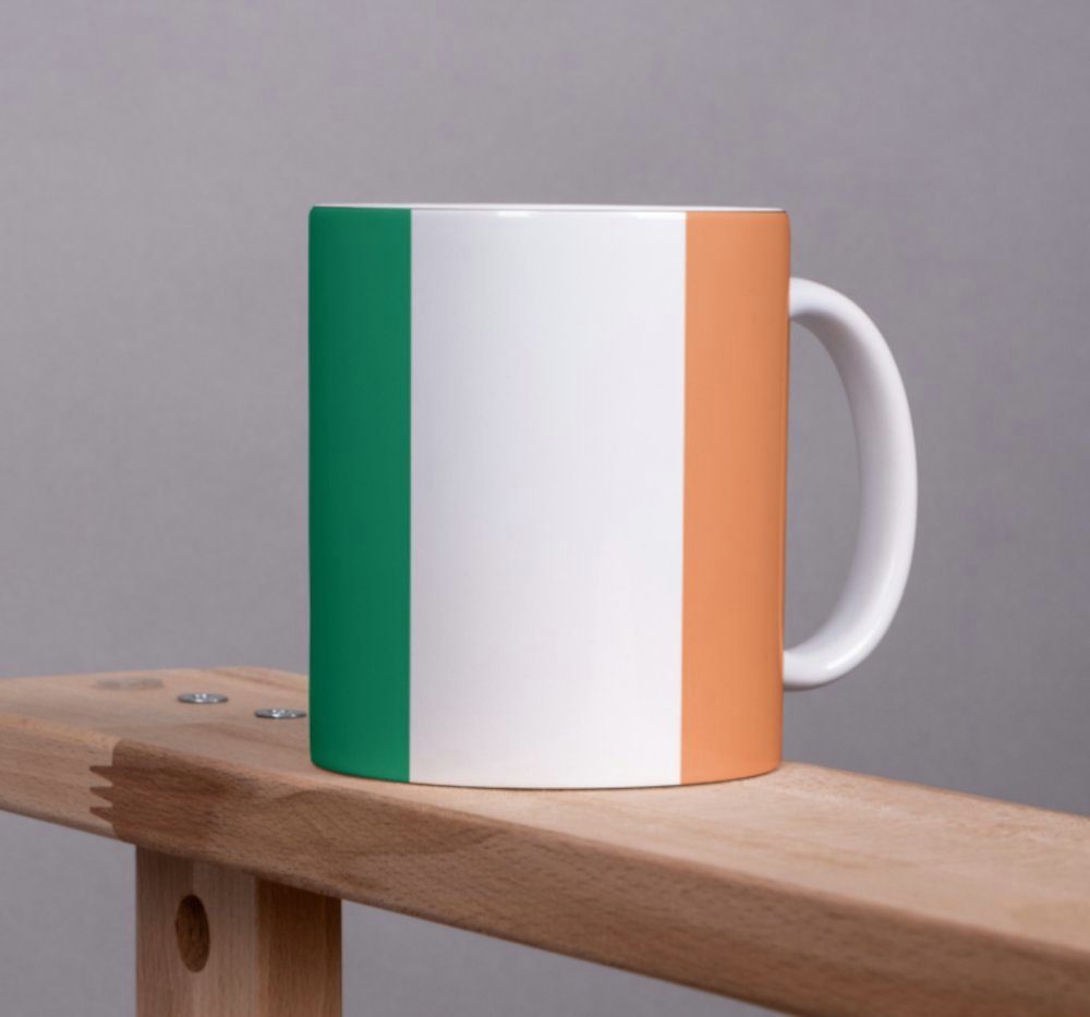 Irland Flagge Tasse Tasse Coffeecup Kaffee Kaffeetasse Tinisu Becher IR Pot