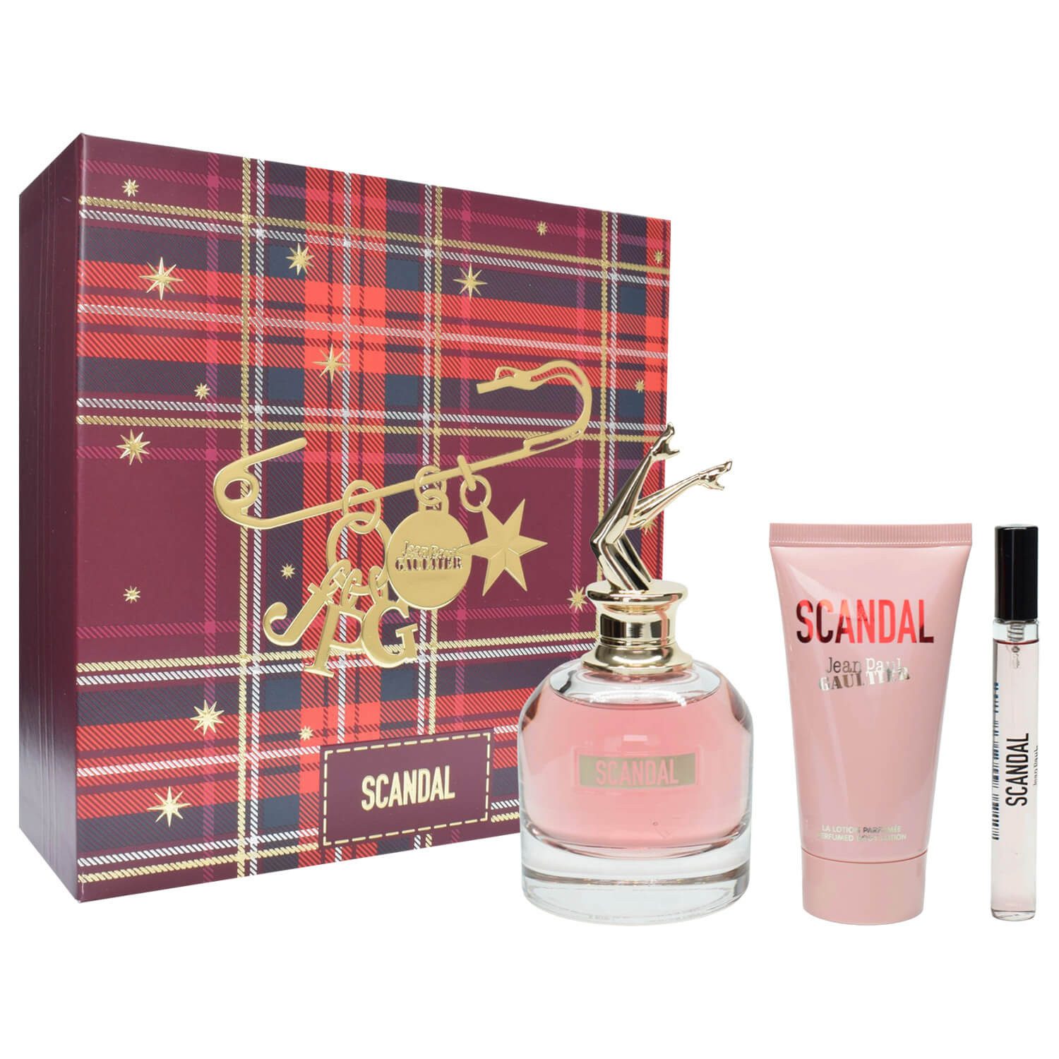 JEAN PAUL GAULTIER Duft-Set Scandal Eau de Parfum 80 ml + 10 ml Travel Stick + 75 ml Bodylotion