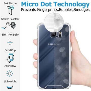 Cadorabo Handyhülle Samsung Galaxy S6 Samsung Galaxy S6, Hülle und 2x Tempered Schutzglas - Schutzhülle - Cover Case