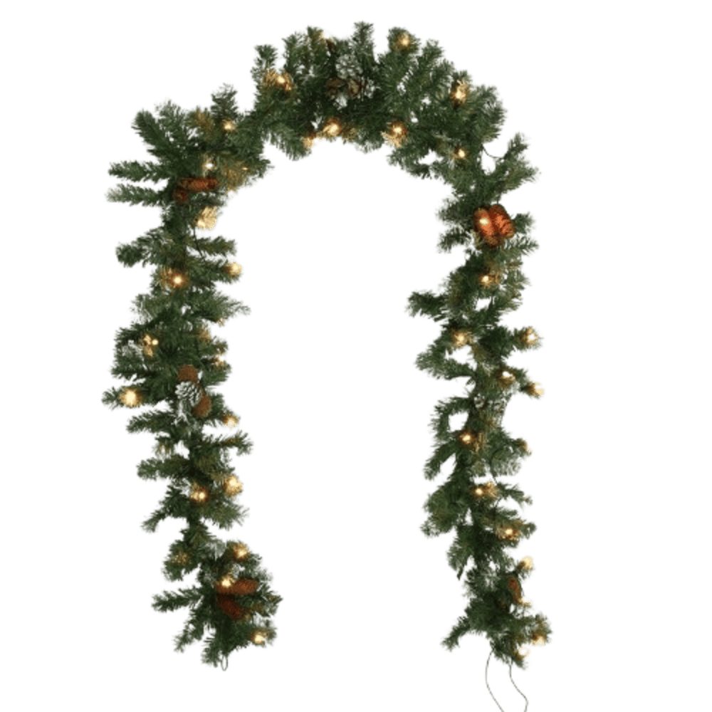Home-trends24.de Girlanden LED Tannengirlande Girlande Winter Weihnachten Beleuchtung Deko