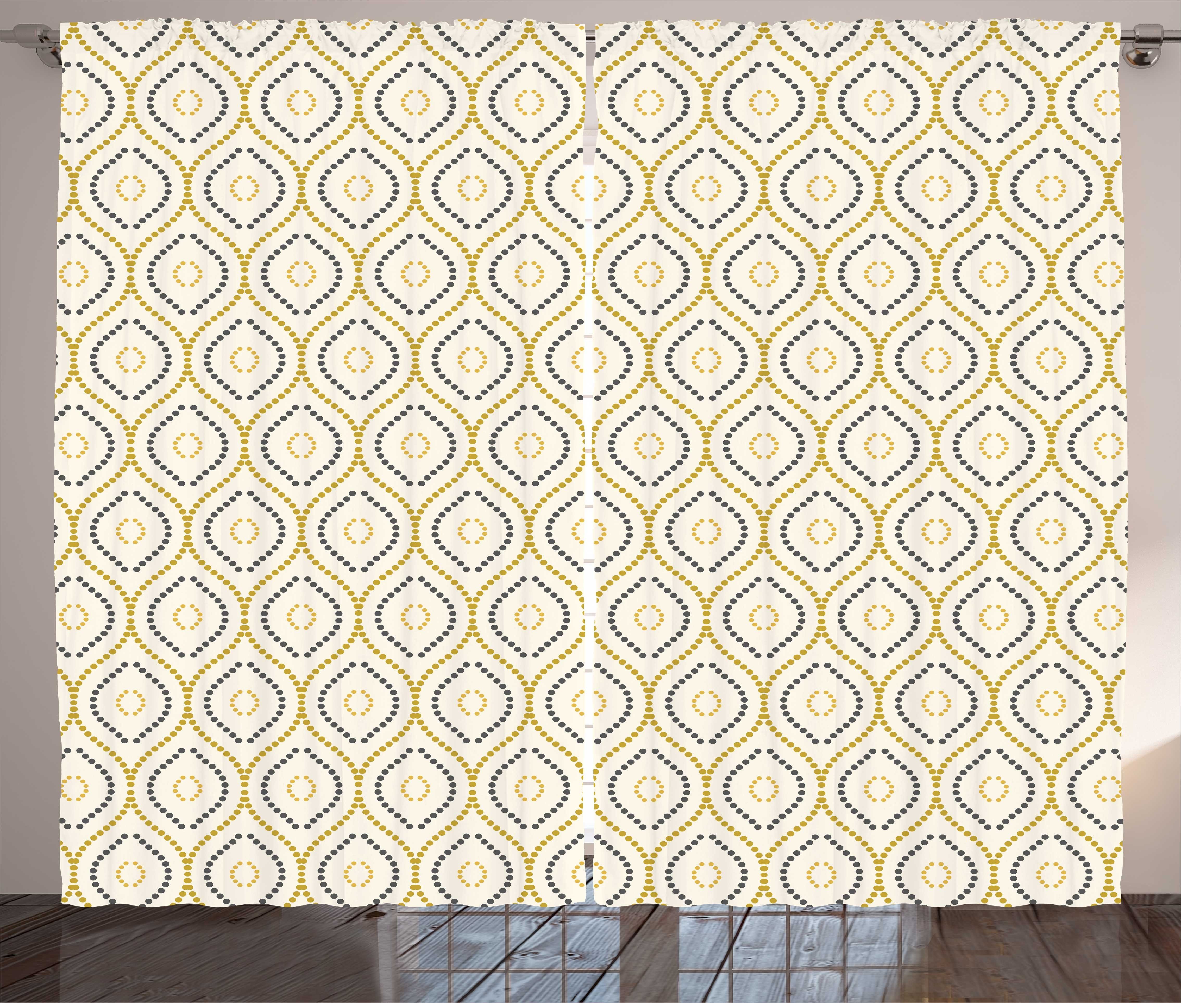 Abstrakt Spot Abakuhaus, und mit Schlafzimmer Gardine Kräuselband Formen Gepunkteten Vorhang Ovalen Haken, Schlaufen