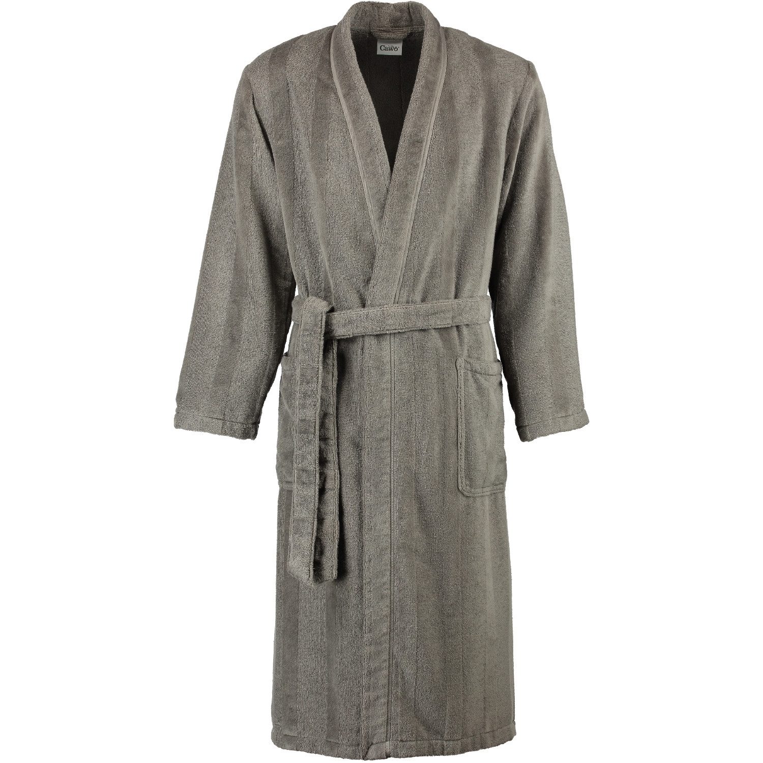 Cawö Herrenbademantel Noblesse 1002 Kimono Velours, Kimono, 100% Baumwolle