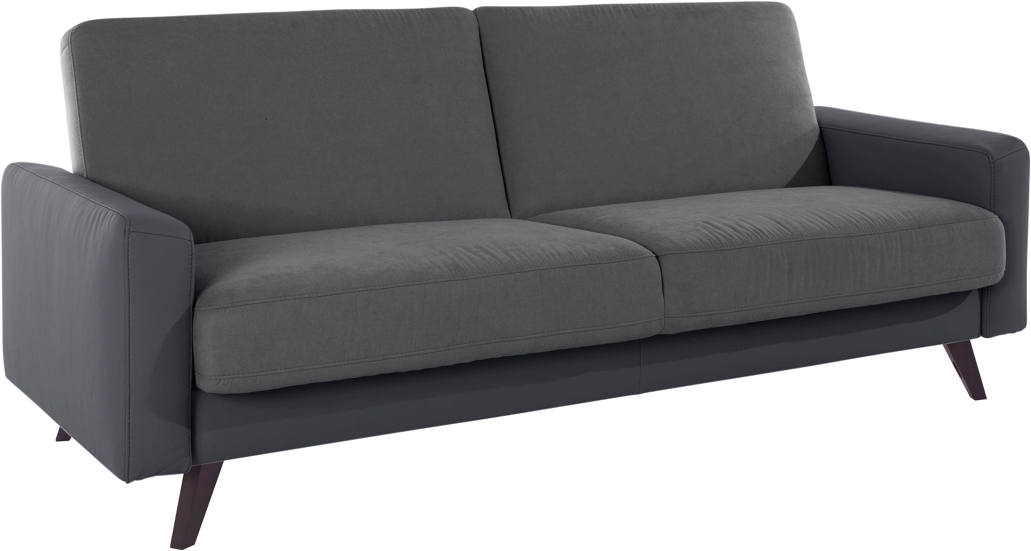 exxpo - sofa fashion 3-Sitzer Samso, elegant und bequem, toller Sitzkomfort, Schlafsofa, Kippcouch, inklusive Bettfunktion und Bettkasten, Komfortsitzhöhe 49cm