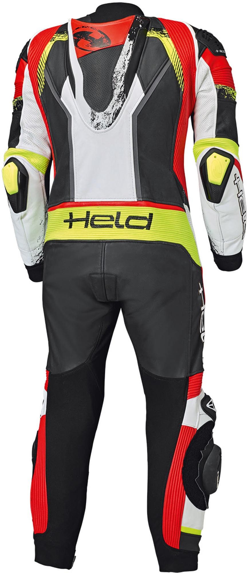 Held Biker Fashion Motorradkombi Brands Hatch 1-Teiler Motorrad Lederkombi Ellenbogenprotektoren enthalten,Schulterprotektoren enthalten