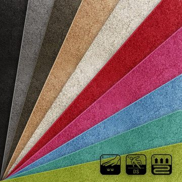 Hochflor-Bettumrandung Kleopatra, Teppichläufer, ideal im Schlafzimmer, viele Farben Karat, Höhe 9 mm, (3-tlg), Shaggy