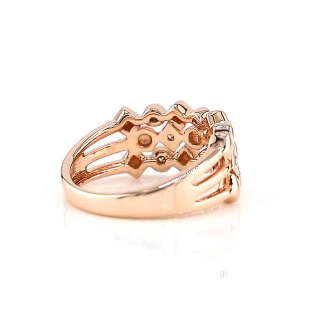 Cavill Diamantring Cavill Ring 0,12 ct Argyle Rose Diamanten, rosévergoldet Silber (1-tlg)