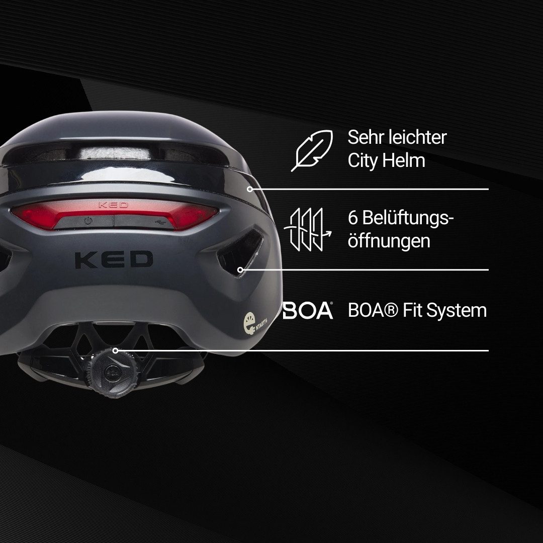 KED Fahrradhelm Mitro UE-1, Für E-Bike, City & Pendler