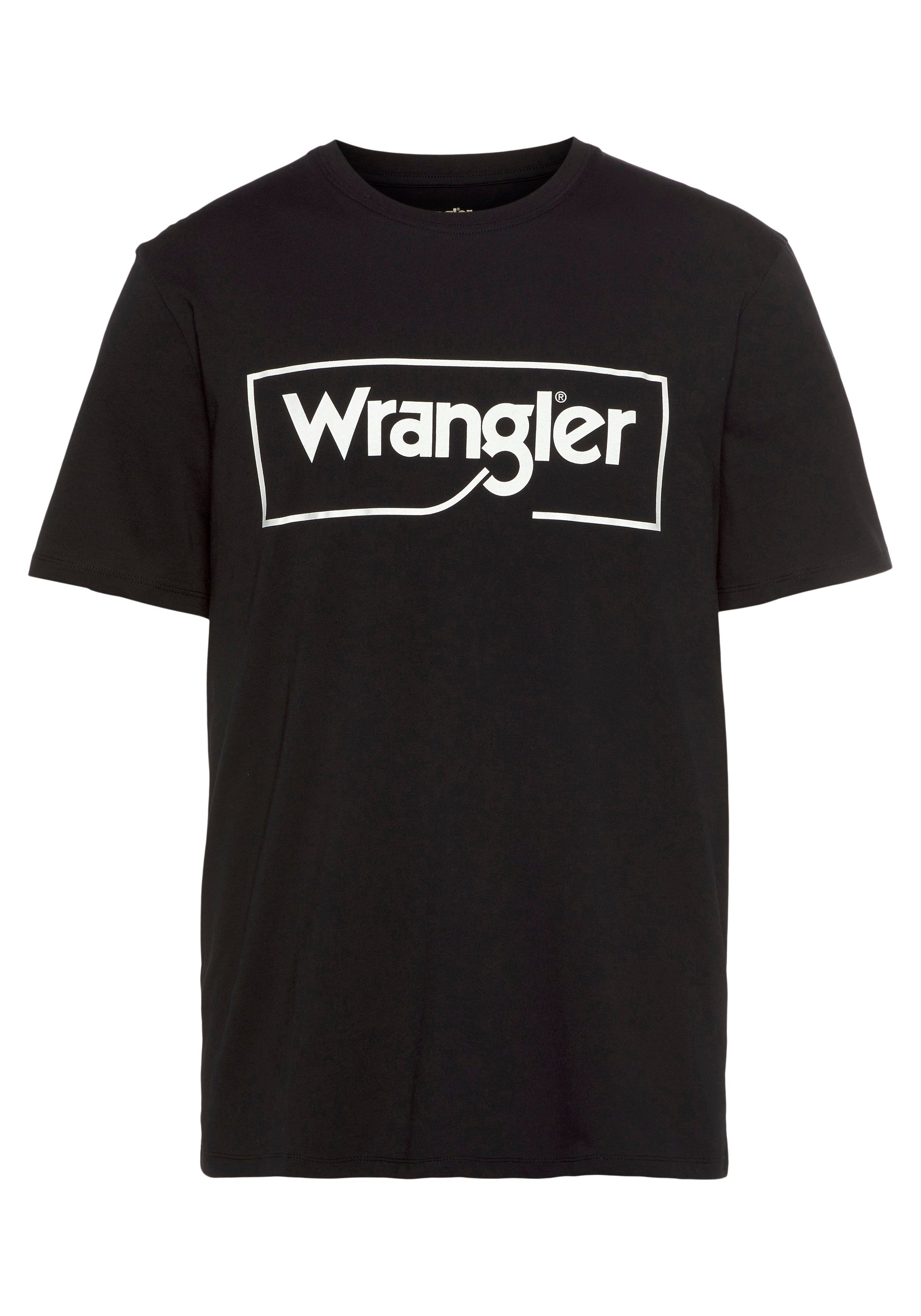 Frame black T-Shirt Wrangler Tee Logo