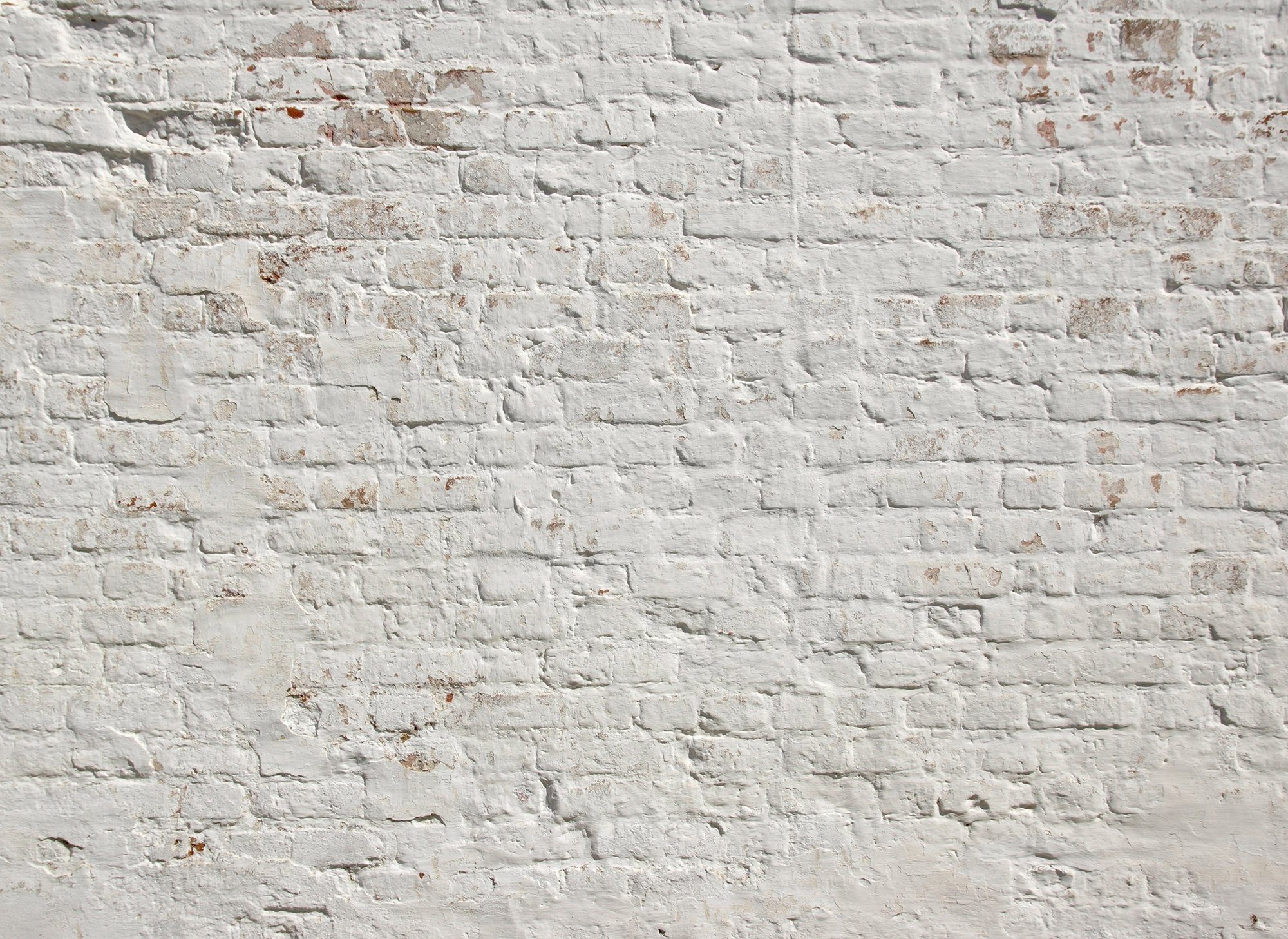 White, Fototapete Brick walls living St), glatt, Wand, Schräge, (5 Vlies, Decke Designwalls