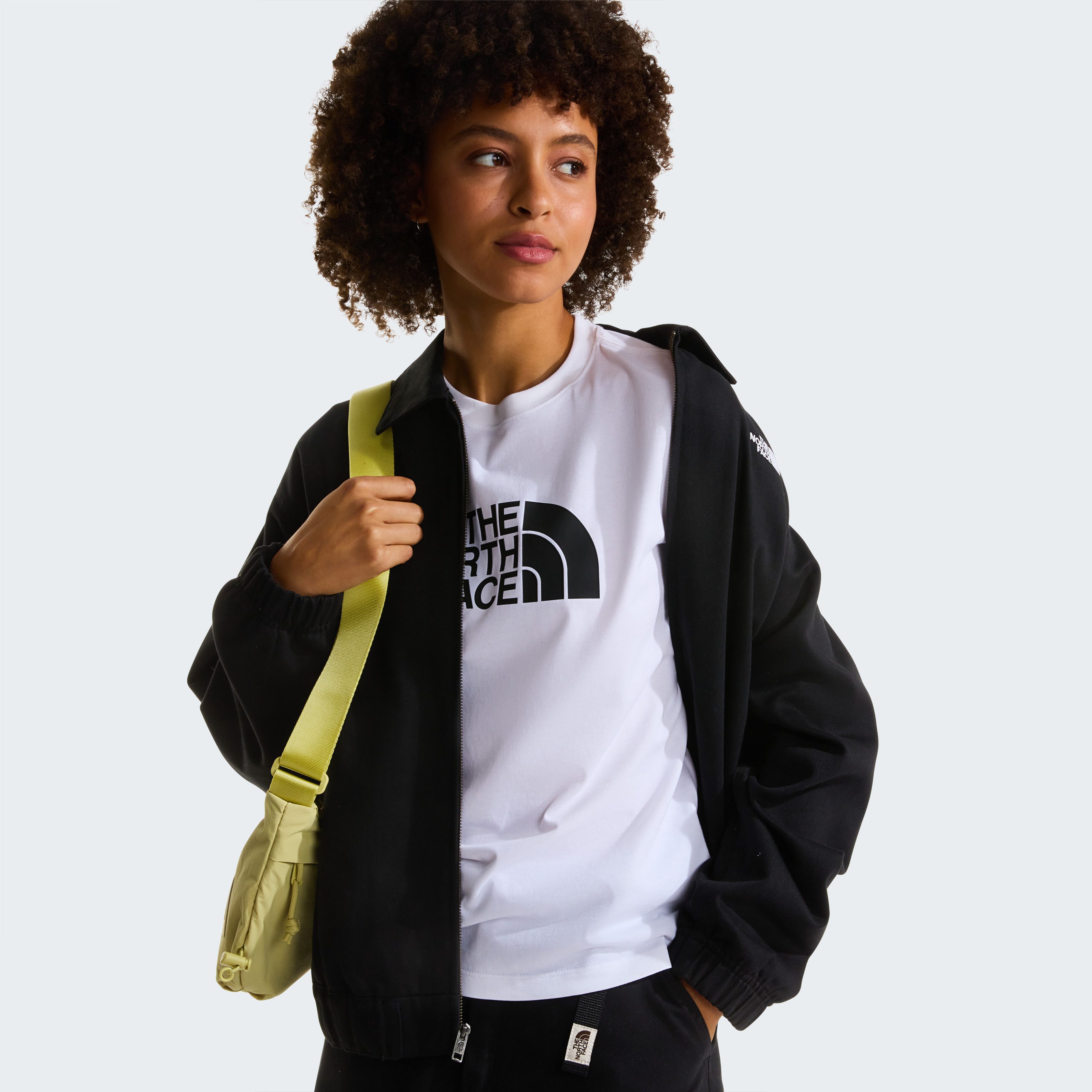 The North Face T-Shirt W EVOLUTION HALF DOME SLIM SHORT SLEEVE TEE schmaler Schnitt, kurze Ärmel, atmungsaktives Material