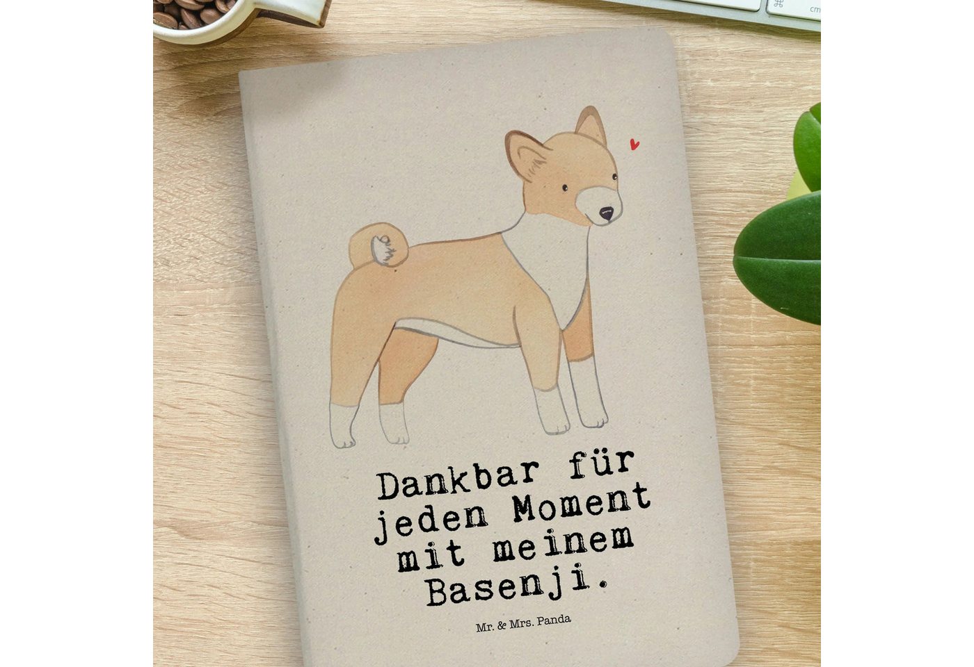 Thumbnail - Mr. & Mrs. Panda Notizbuch Basenji Moment - Transparent - Geschenk, Hunderasse, Hundebesitzer, N Mr. & Mrs. Panda, Echte...