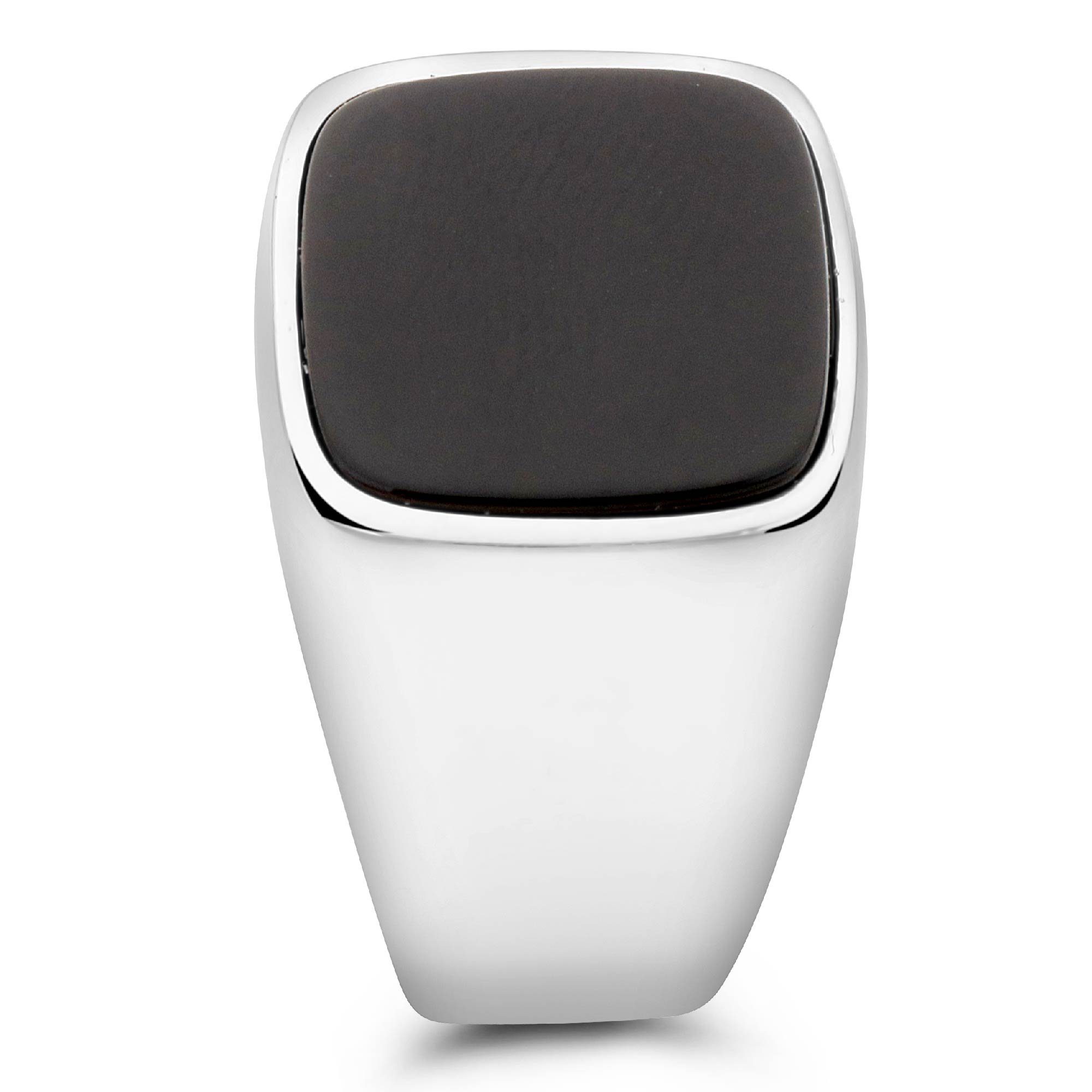 Tony Fein Siegelring Siegelring Onyx Stein 925er Silber, Made in Italy für Herren