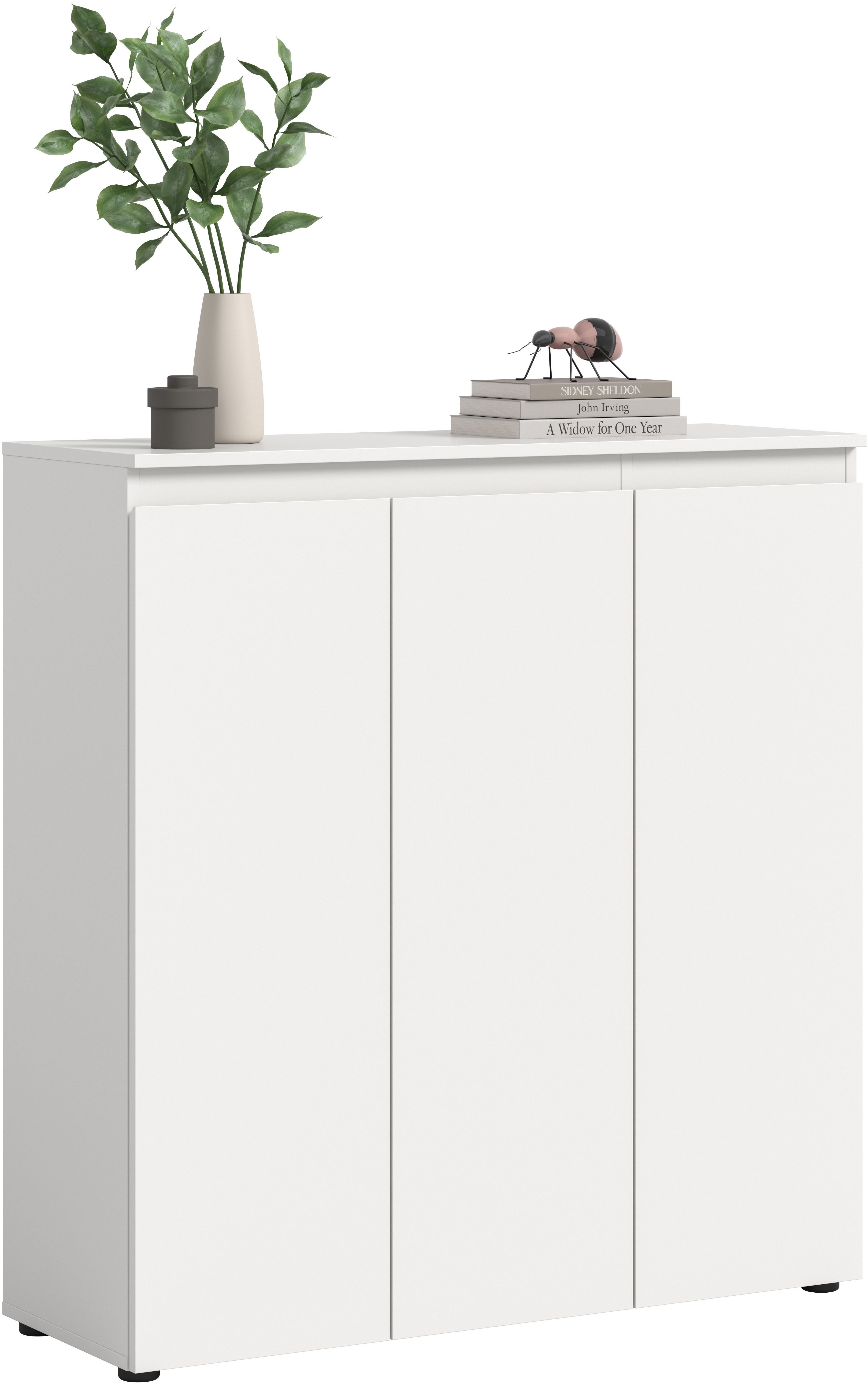 Home affaire Mehrzweckschrank CIPELA, 105x111 cm, viel Stauraum, variable Einlegeböden, universal (1-St., in vielen verschiedenen Trendfarben verfügbar) Schuhschrank, Kleiderschrank, Universalschrank, Aktenschrank, Schrank