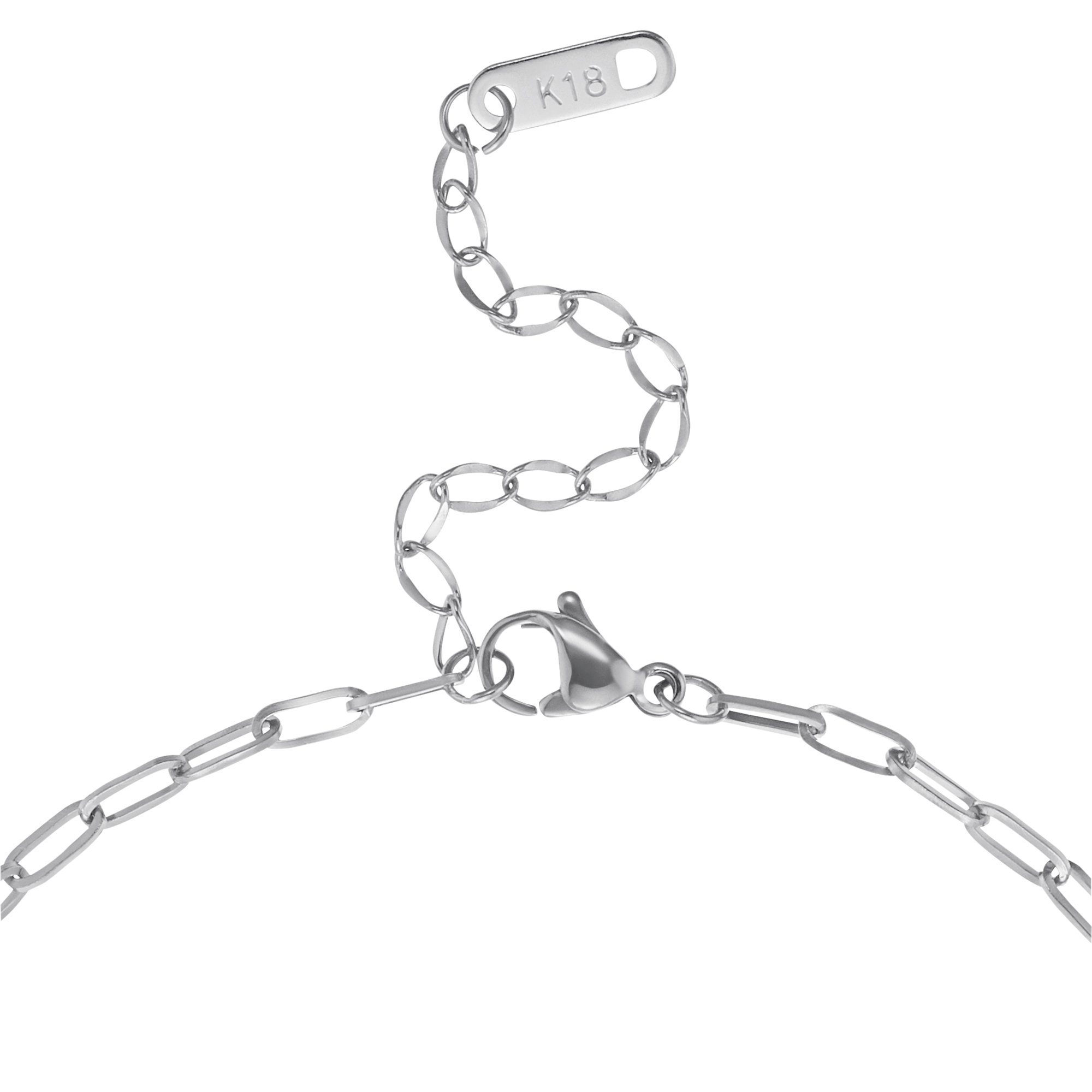 Heideman Collier Danny schwarz farben Geschenkverpackung), Halskette (inkl. für silberfarben poliert Männer