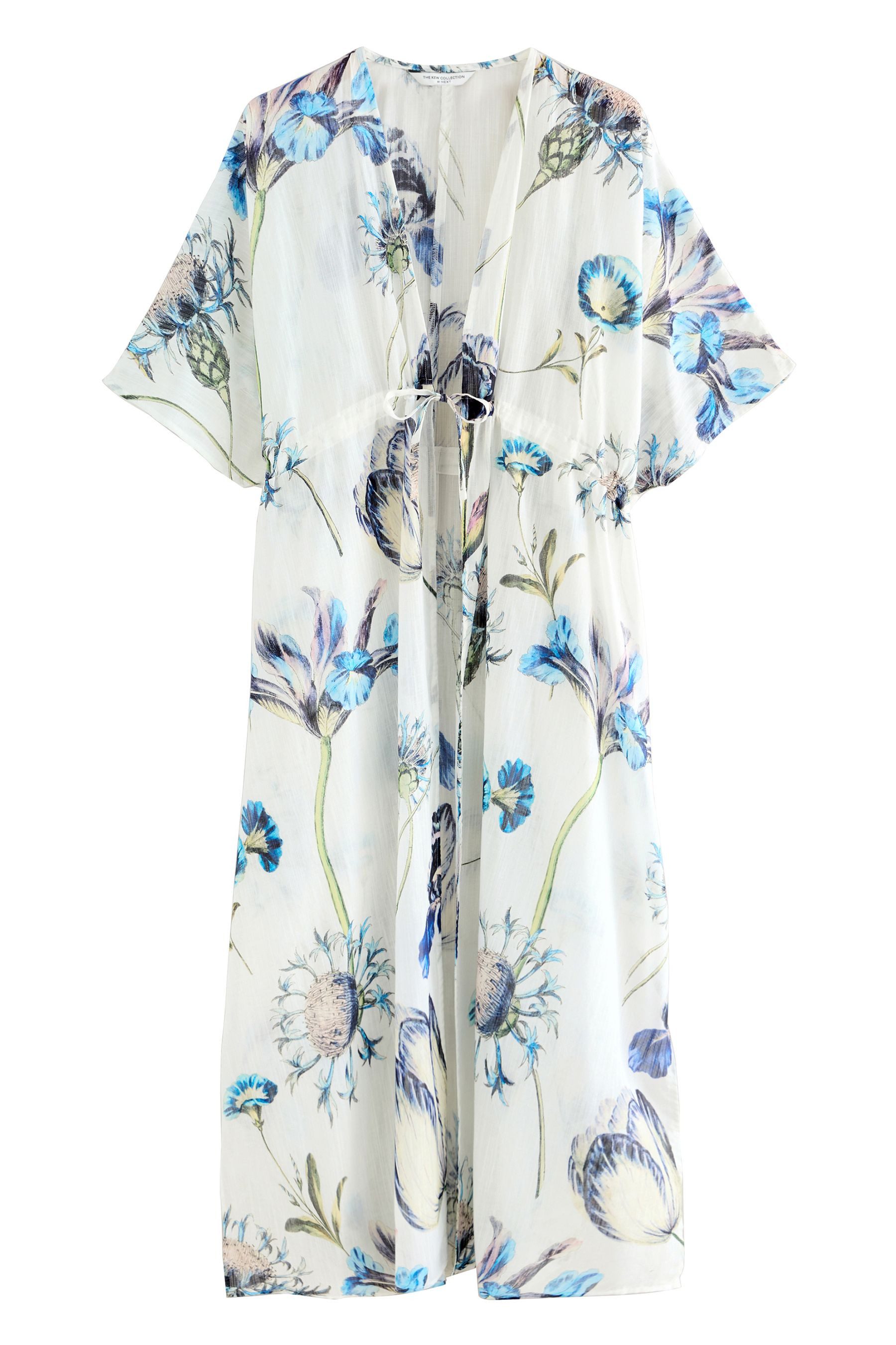 Next Blusenkimono Maxi-Cover-up mit Bindegürtel aus günstig online kaufen