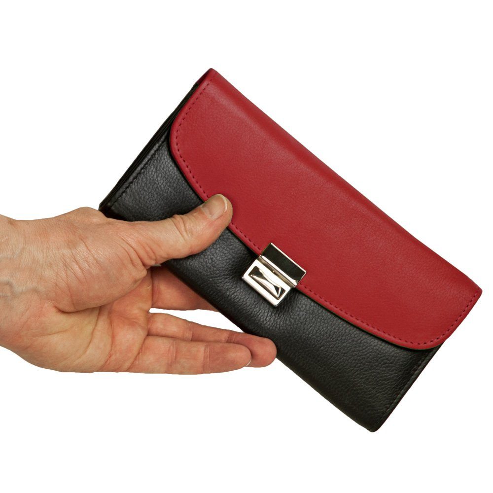 Hamosons Kellnerbörse Profi Kellnerbörse / Kellnergeldbeutel Schwarz mit Ro günstig online kaufen