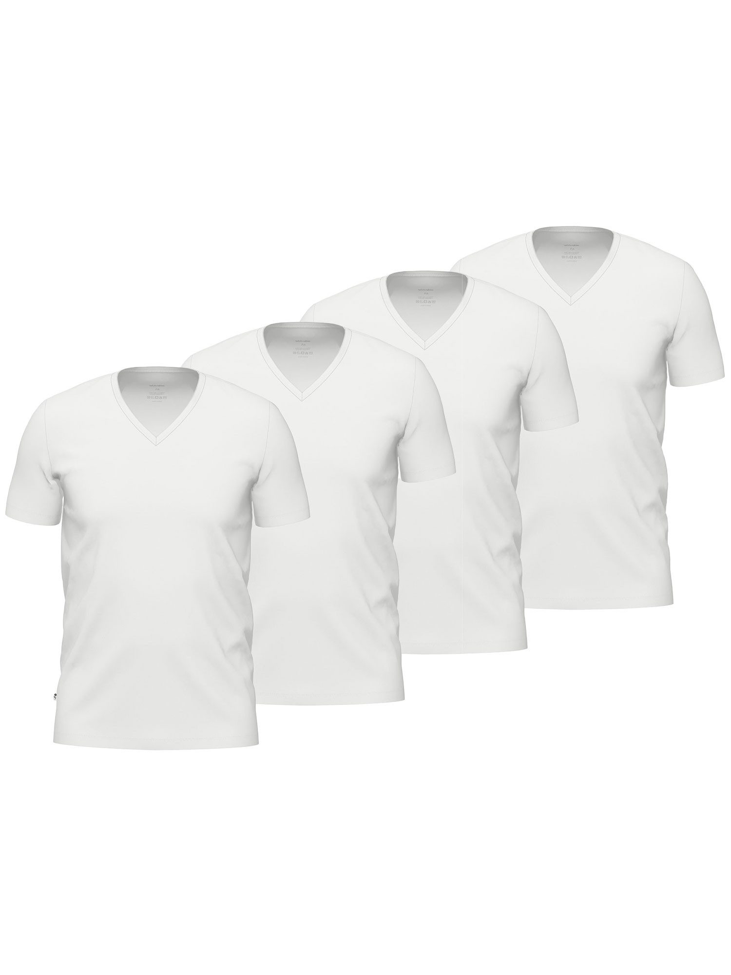 Seidensticker schwarze Rose Unterziehshirt 4er Pack Herren T-Shirt 1/2 Arm (Spar-Set)