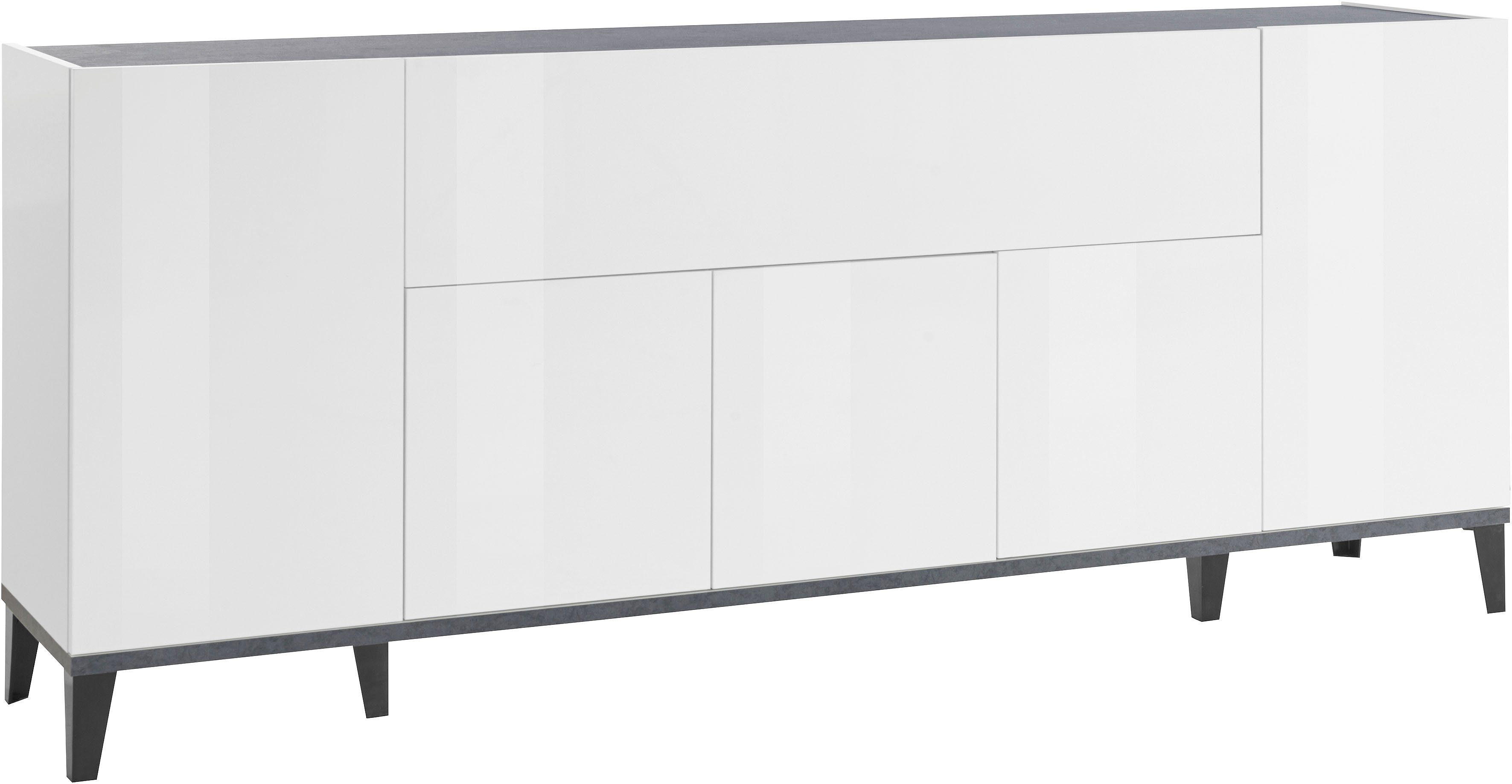 INOSIGN Sideboard Sunrise, Kommode mit 5 Türen und 1 Klapptür, Breite 200 c günstig online kaufen