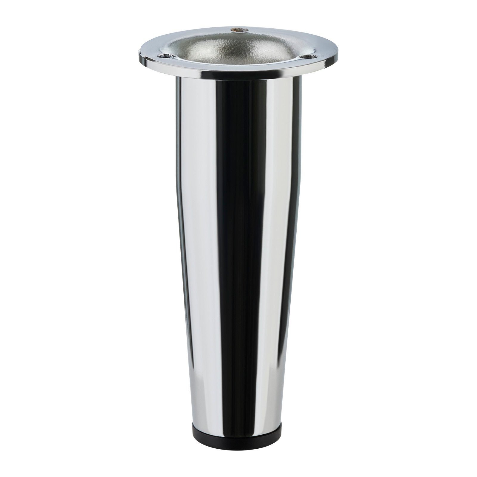 SO-TECH® Möbelfuß FOX-TROT höhenverstellbar um max. 12 mm, (1-St), Höhe 150 mm Chrom poliert