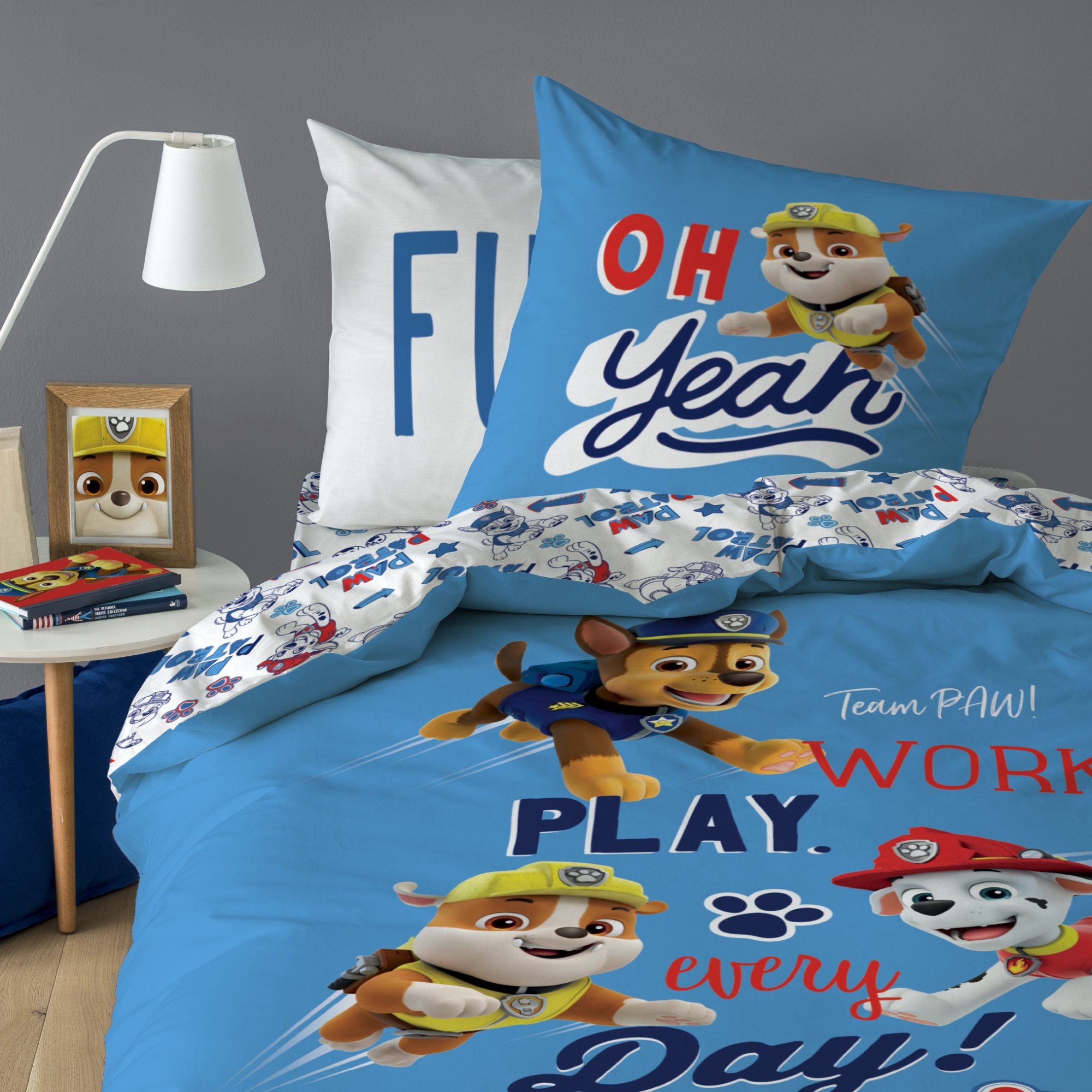 Kinderbettwäsche Paw Patrol Bettwäsche 135 x 200 80 x 80 cm 100% Baumwolle, CTI