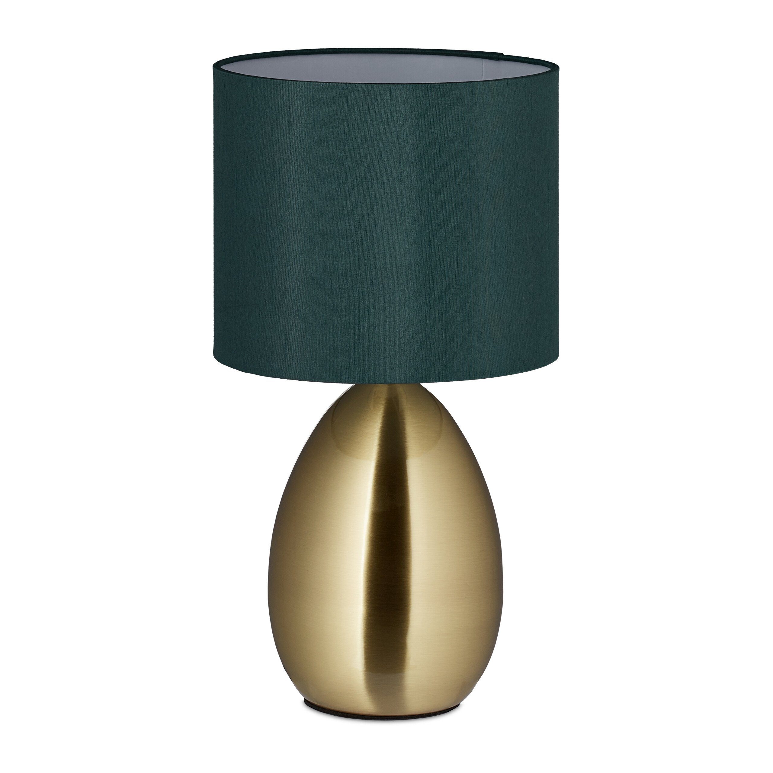 relaxdays Nachttischlampe Touch Nachttischlampe gold günstig online kaufen