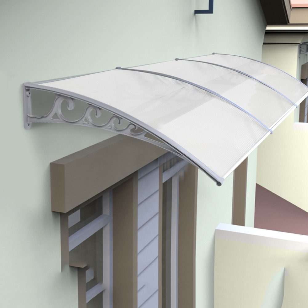JEOBEST Anbaudach Vordach für Haustür 100x200 cm Überdachung Haustür, Balkon, Pavillion