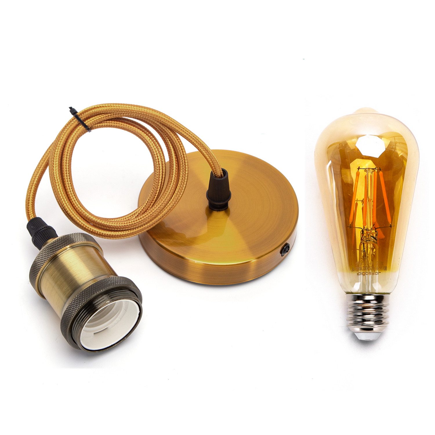 Aigostar LED-Leuchtmittel E27 Lampenfassungen Pendelleuchte Hängelampe Vint günstig online kaufen