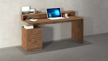 INOSIGN Schreibtisch NEW SELINA, mit Schreibtischaufsatz, hochwertiges ital. Design, Breite 160 cm
