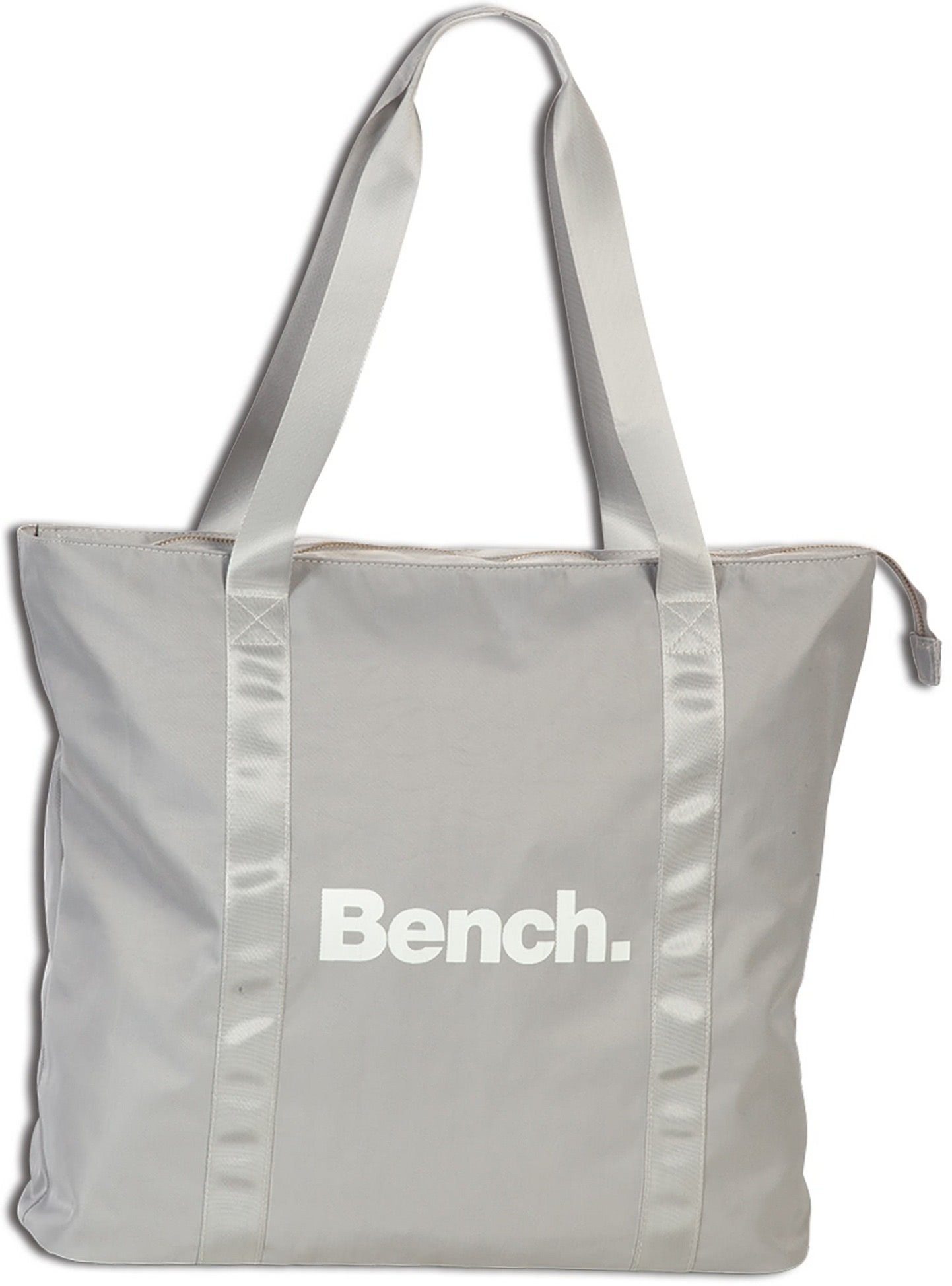 Bench. Schultertasche Bench sportliche Сумки для покупок Bag (Schultertasche, Schultertasche), Damen, Jugend Tasche strapazierfähiges Textilnylon hellgrau, Uni