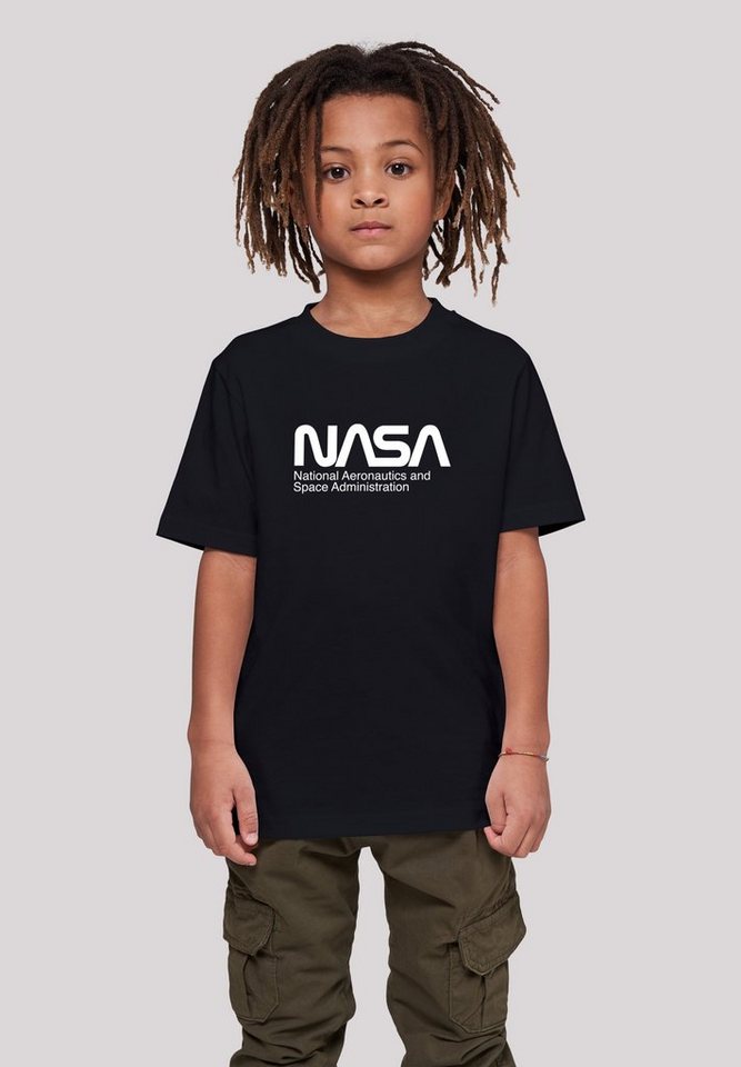 F4NT4STIC T-Shirt NASA Aeronautics And Space Unisex Kinder,Premium Merch, Jungen,Mädchen,Bedruckt, Unser Model ist 146cm groß und trägt Größe 146/152