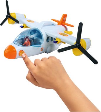 SIMBA Spielzeug-Flugzeug Feuerwehrmann Sam Fire Swift Rettungsflugzeug, mit Licht- und Soundeffekten