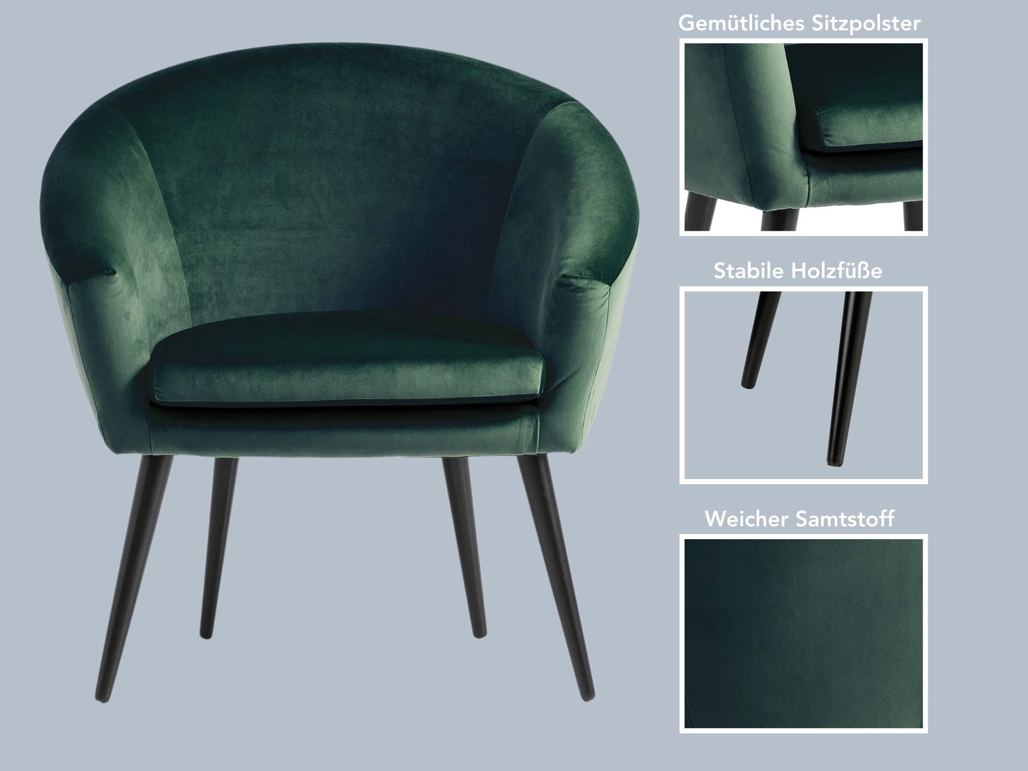 XDREAM Loungesessel Lutz, Relaxsessel, Cocktailsessel, Polstersessel, Einze günstig online kaufen