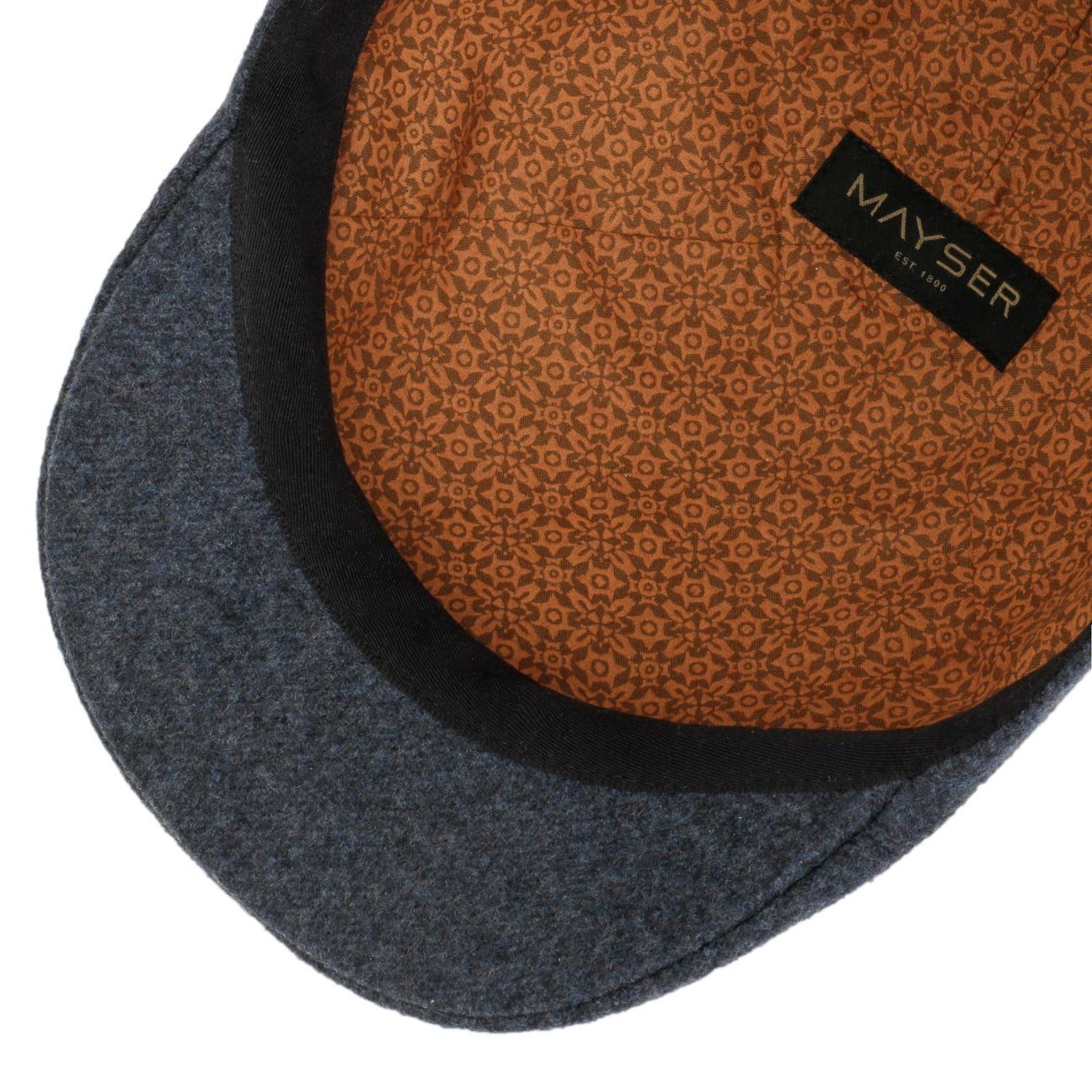 Mayser Flat Cap (1-St) Schirmmütze mit Schirm, Made in the EU