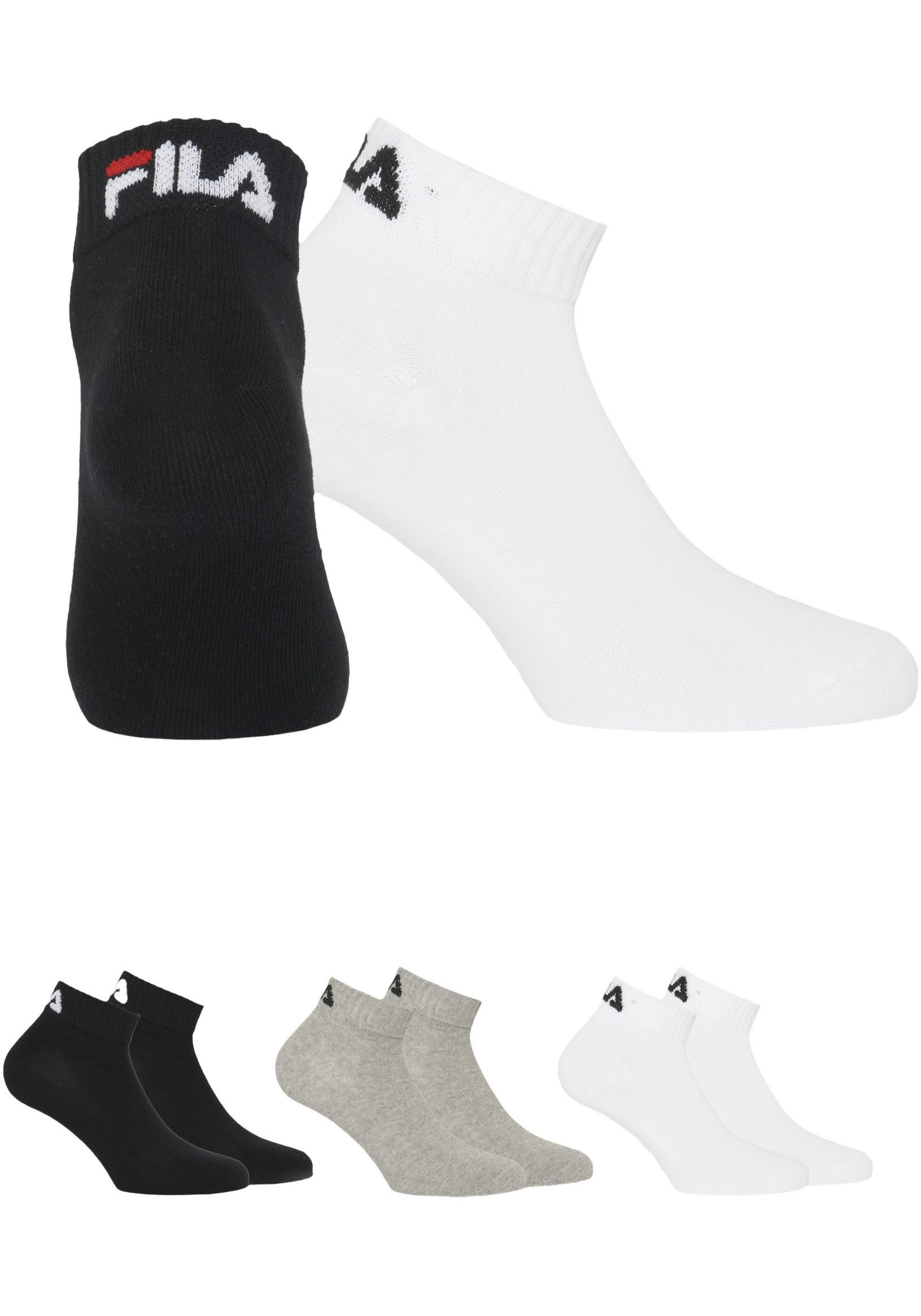 Fila Kurzsocken UNISEX INVISIBLE PLAIN SOCKS (3-Paar) mit Logostickerei günstig online kaufen