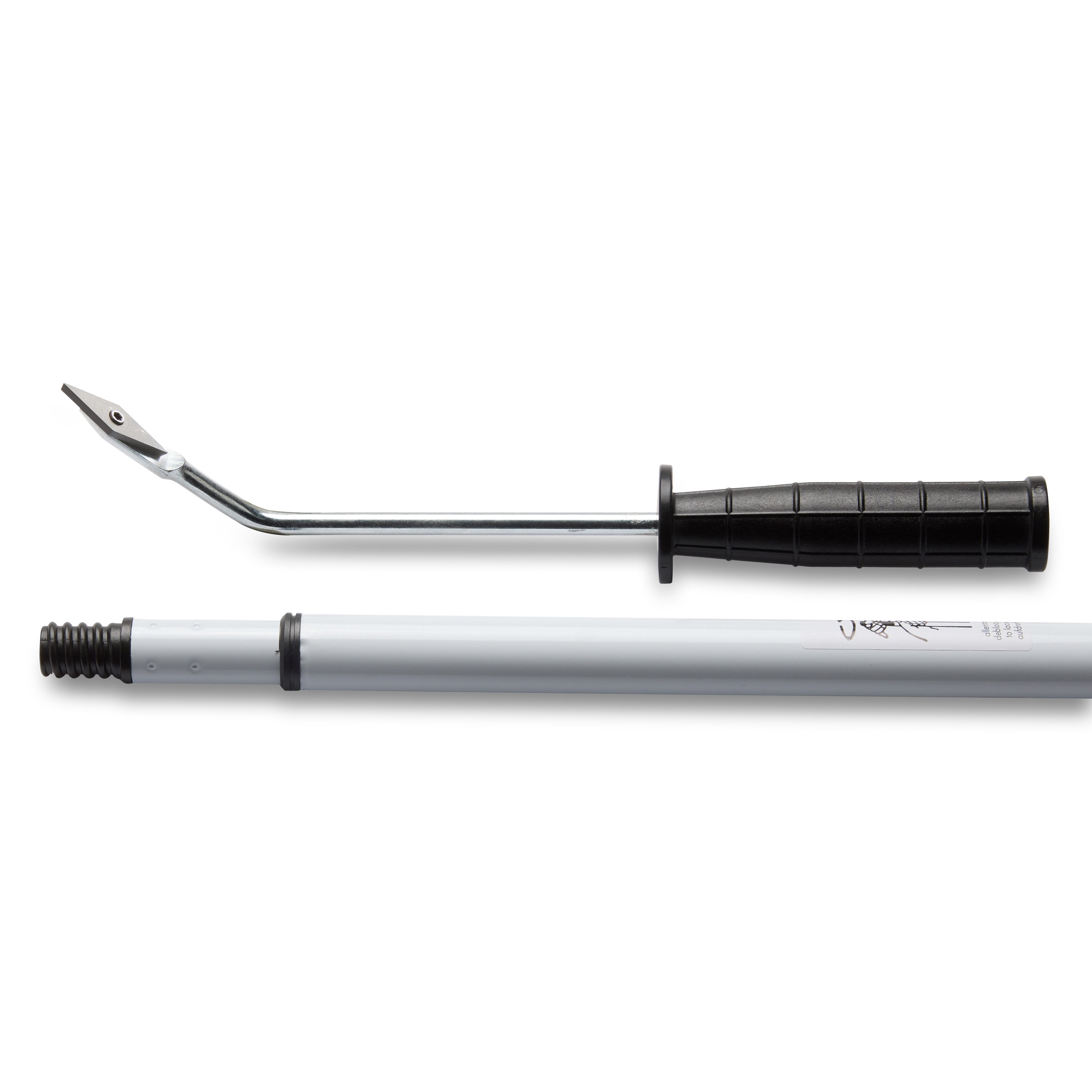 FALINGO Fugenkratzer Fugenreiniger Handgriff inkl. Teleskopstiel, (2-tlg), Schneide aus Vollhartmetall verschleißfest wendbar, kein Bücken nötig