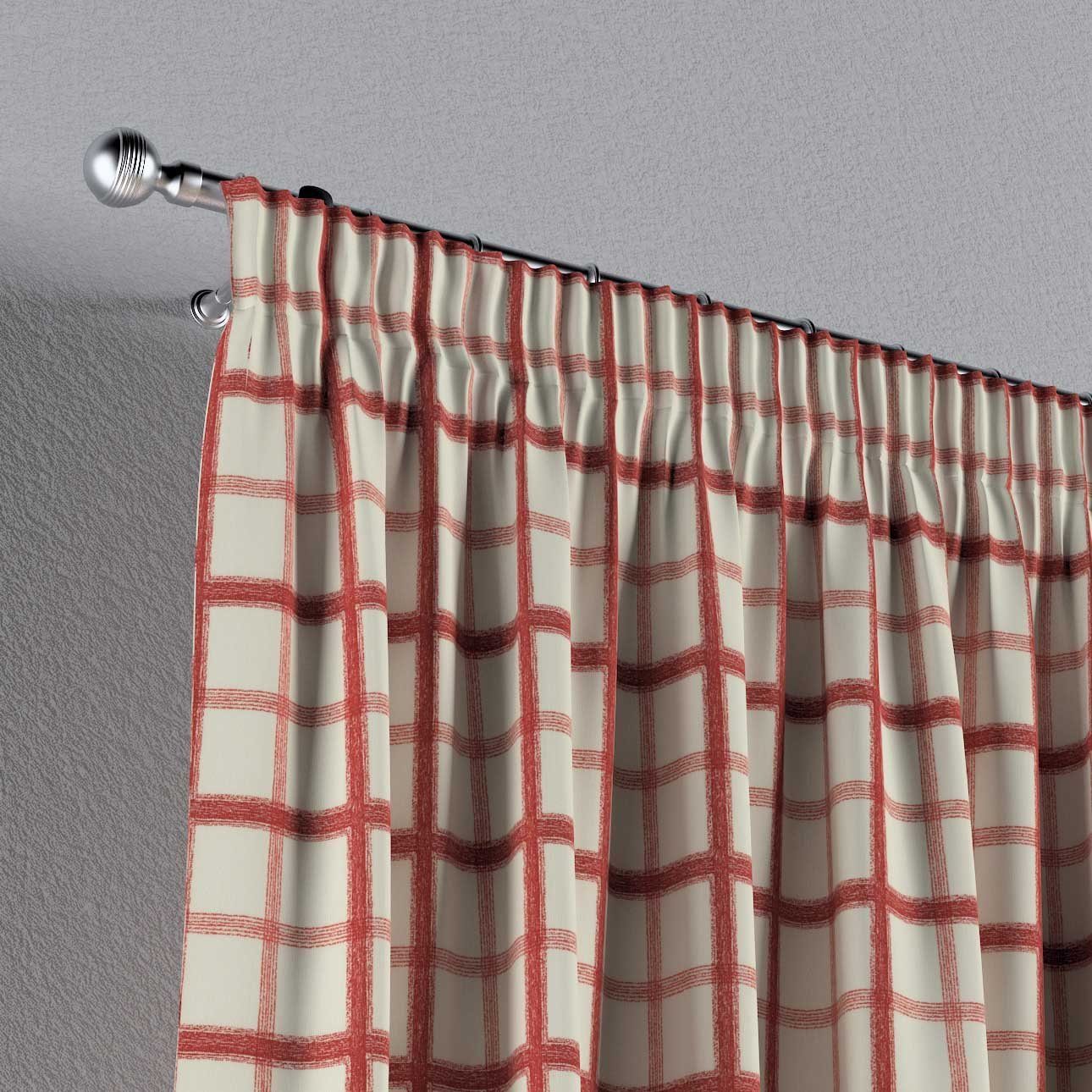x cm, Vorhang Kräuselband rot-creme Dekoria mit 100 130 Vorhang Avinon,