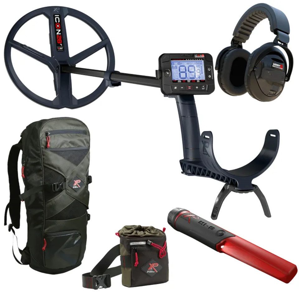XP Metal Detectors Metalldetektor XP Icon X Adventure Paket, Komplettset, findet Metall