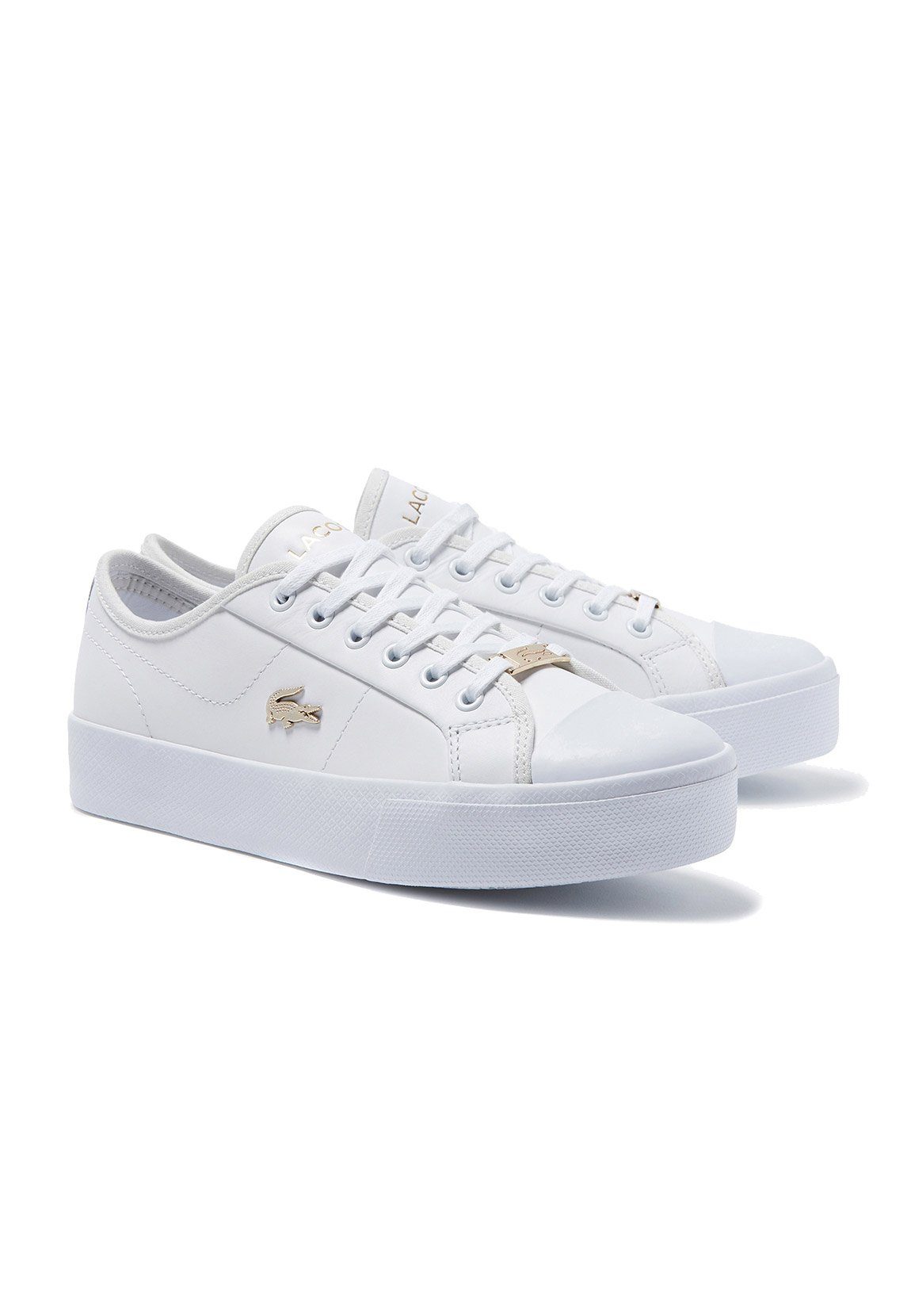Lacoste Lacoste Damen Sneaker ZIANE PLUSGRAND 7 43CFA0014216 White Gold WeiB Sneaker Verschluss Schnurung